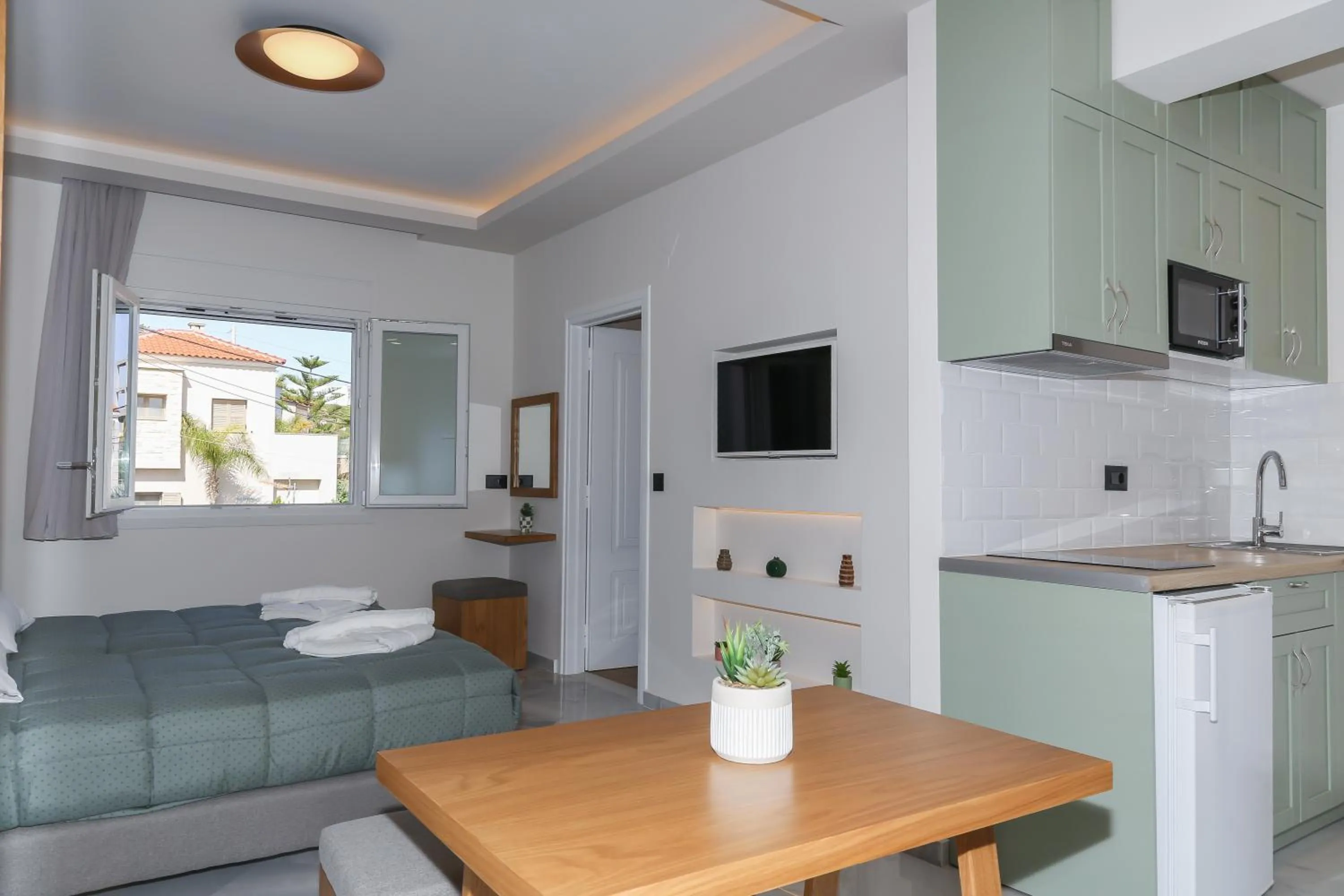 Bedroom in Heaven Apartments