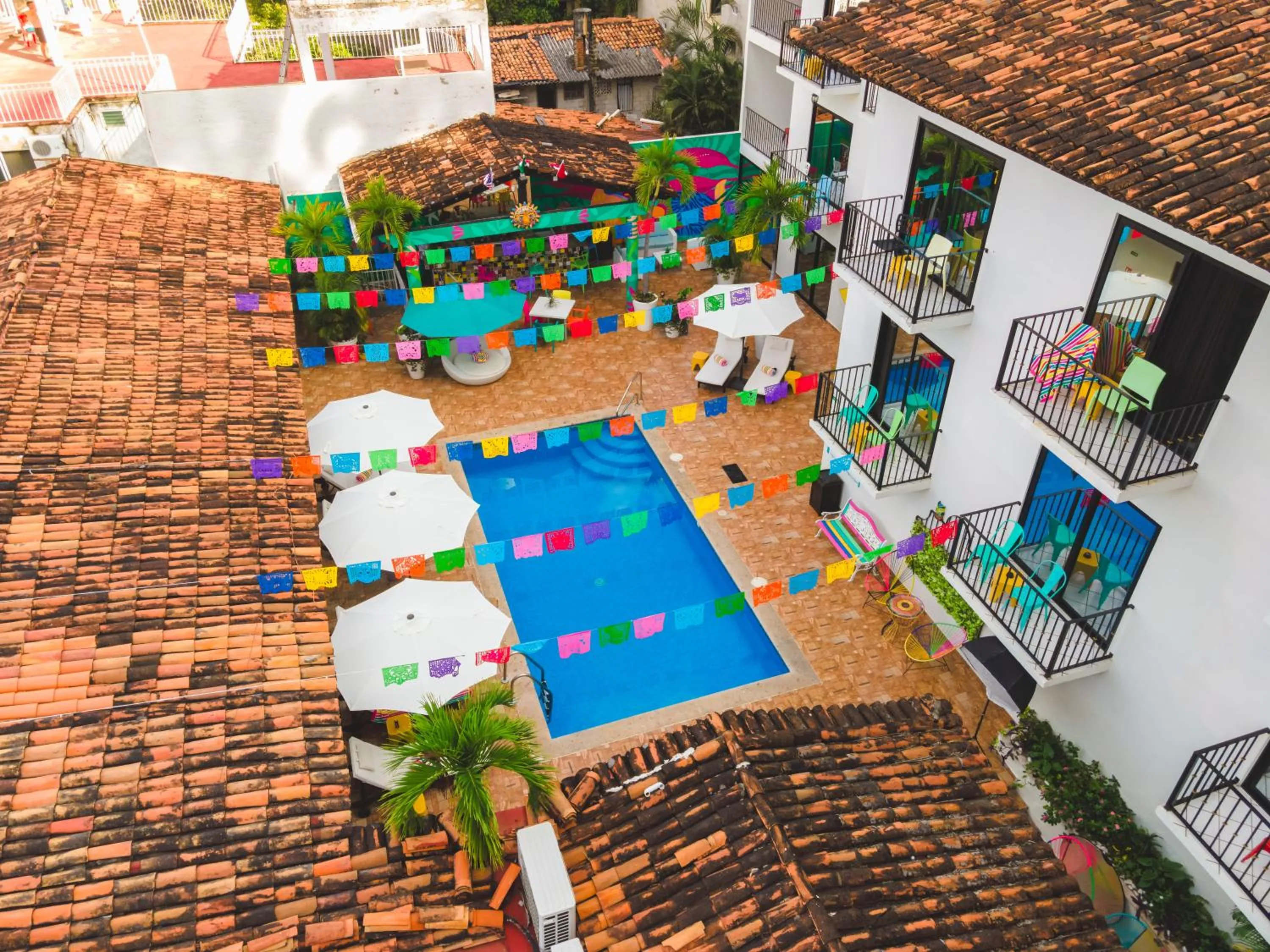 Pool view in Casa Maria Hotel Boutique & Gallery Adults Only