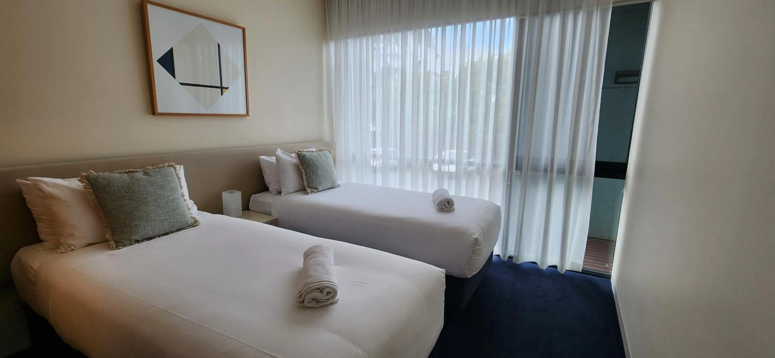 Bed in Phillip Island Apartments