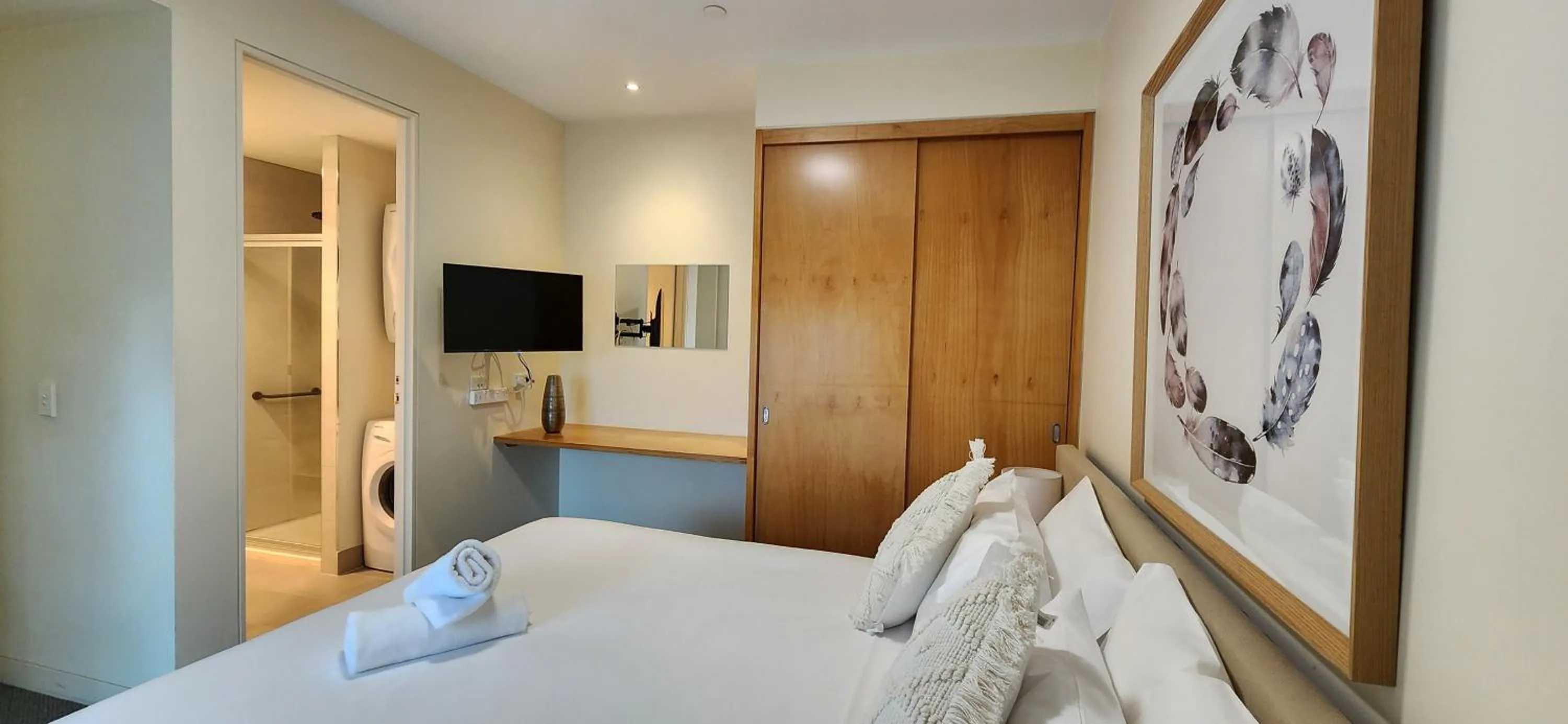 Bed in Phillip Island Apartments