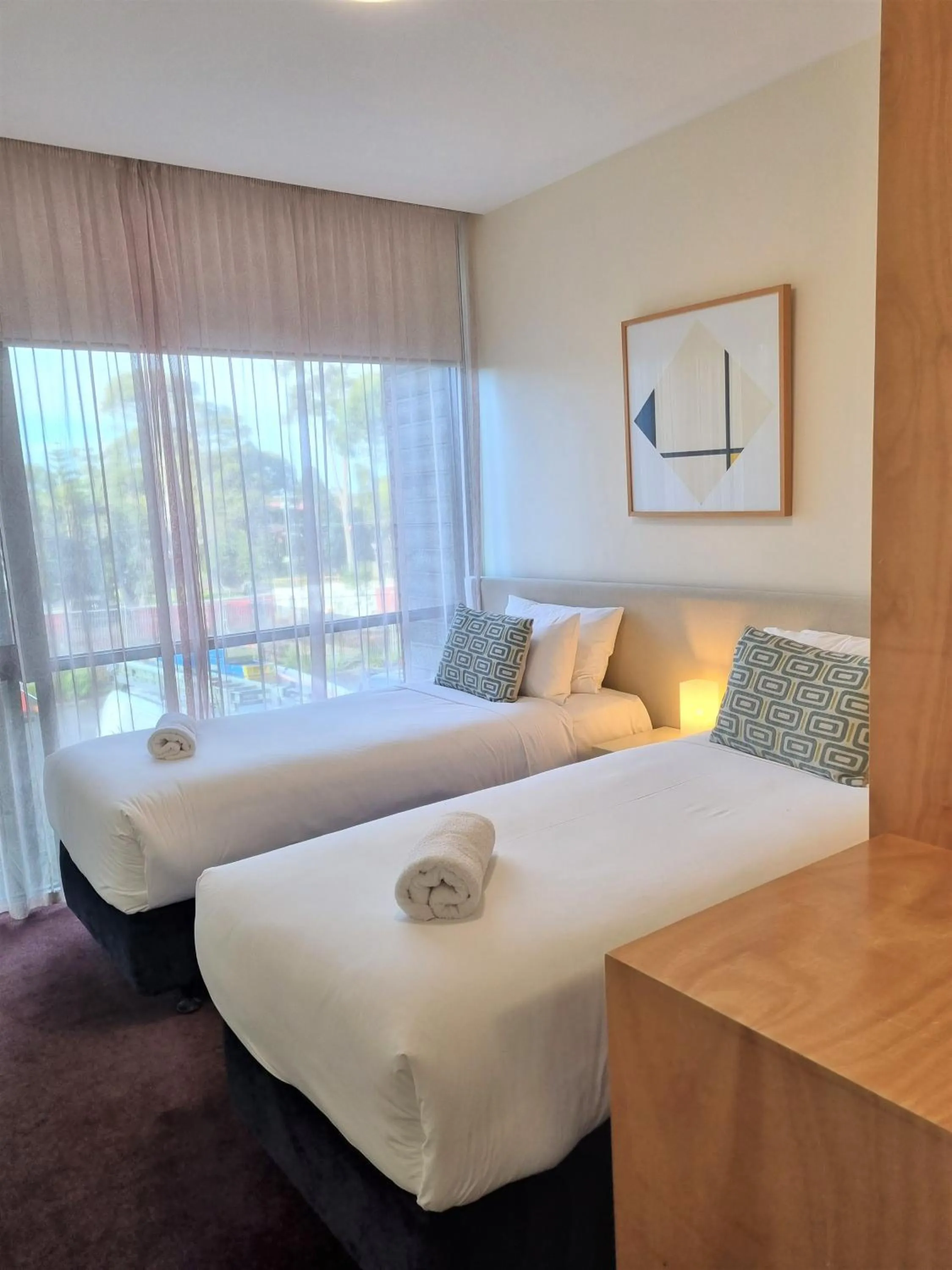 Bed in Phillip Island Apartments