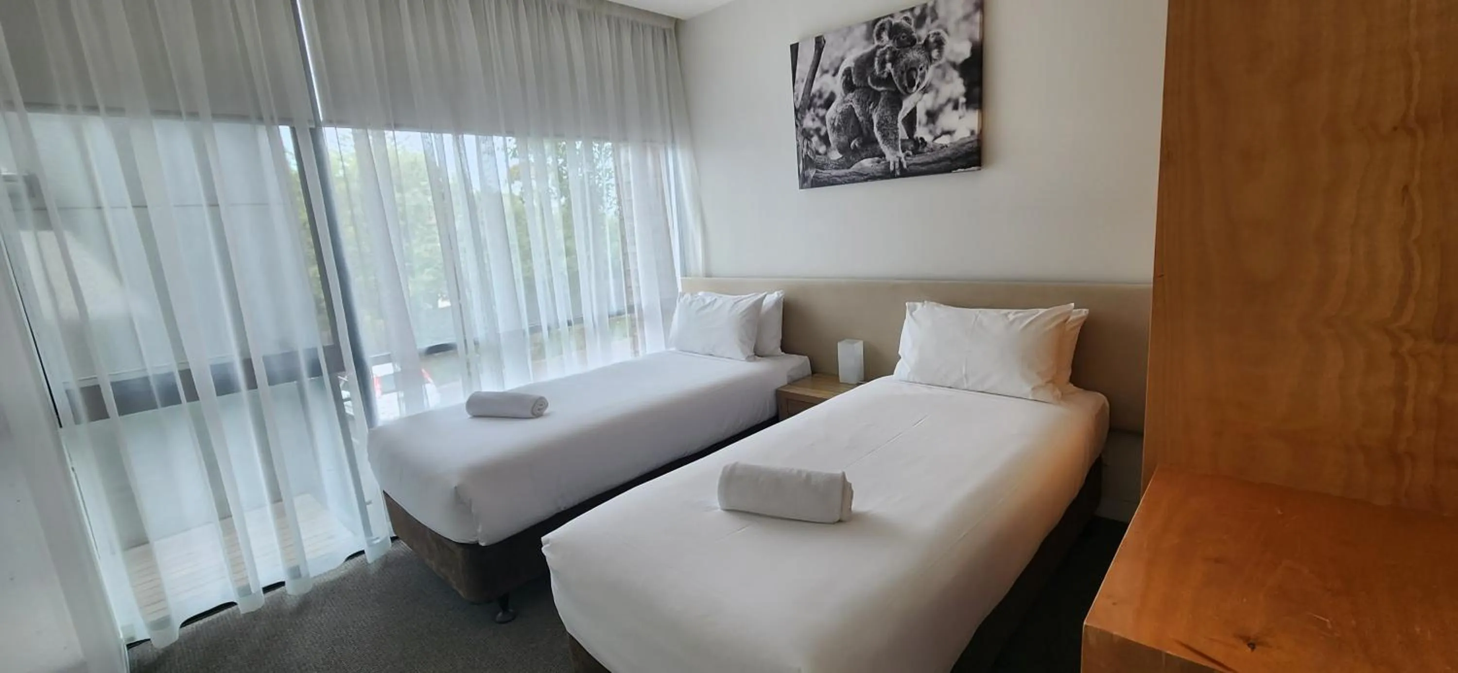 Bed in Phillip Island Apartments