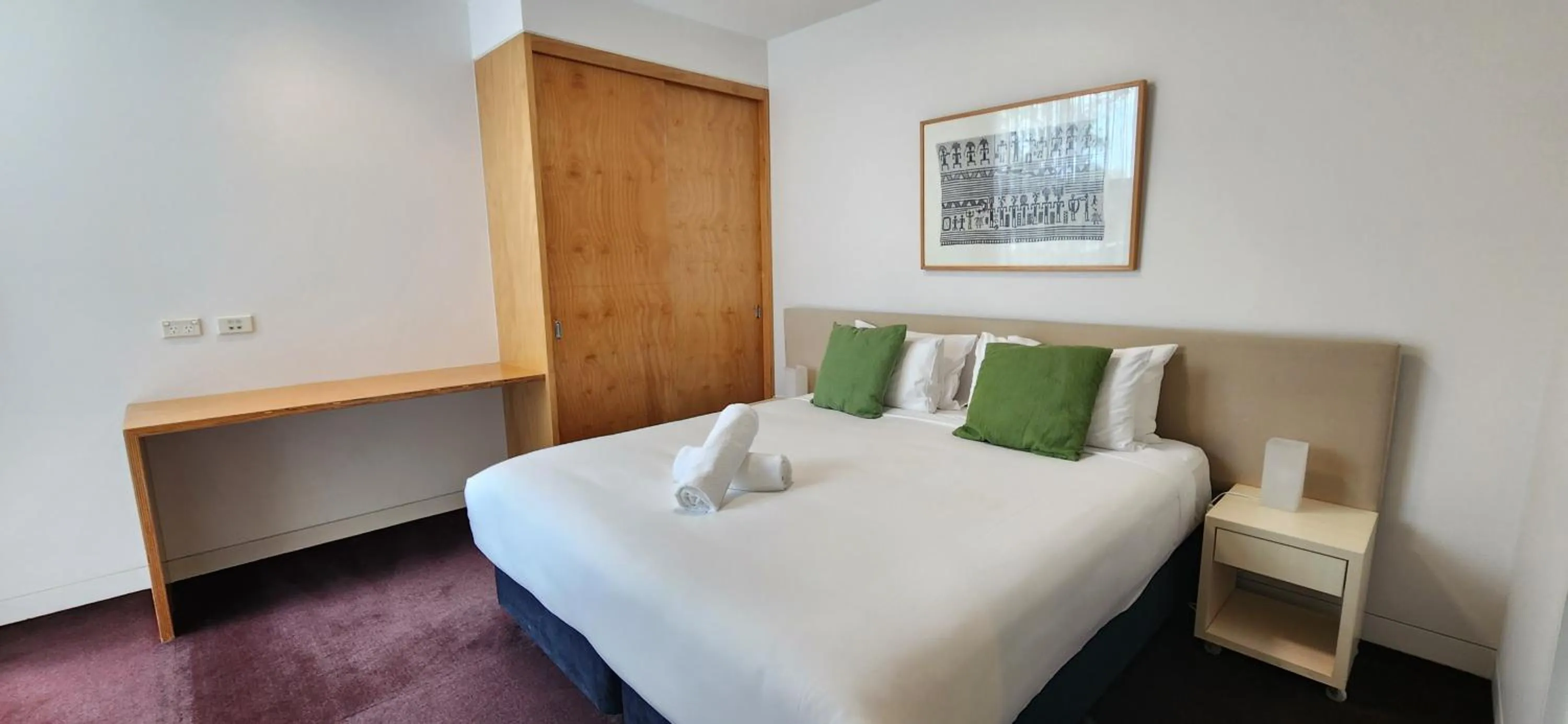 Bed in Phillip Island Apartments