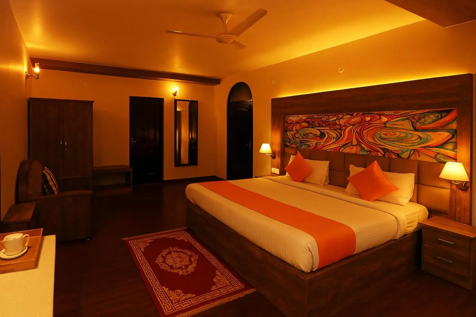 Bed in Vilasa Lall Ji Resort