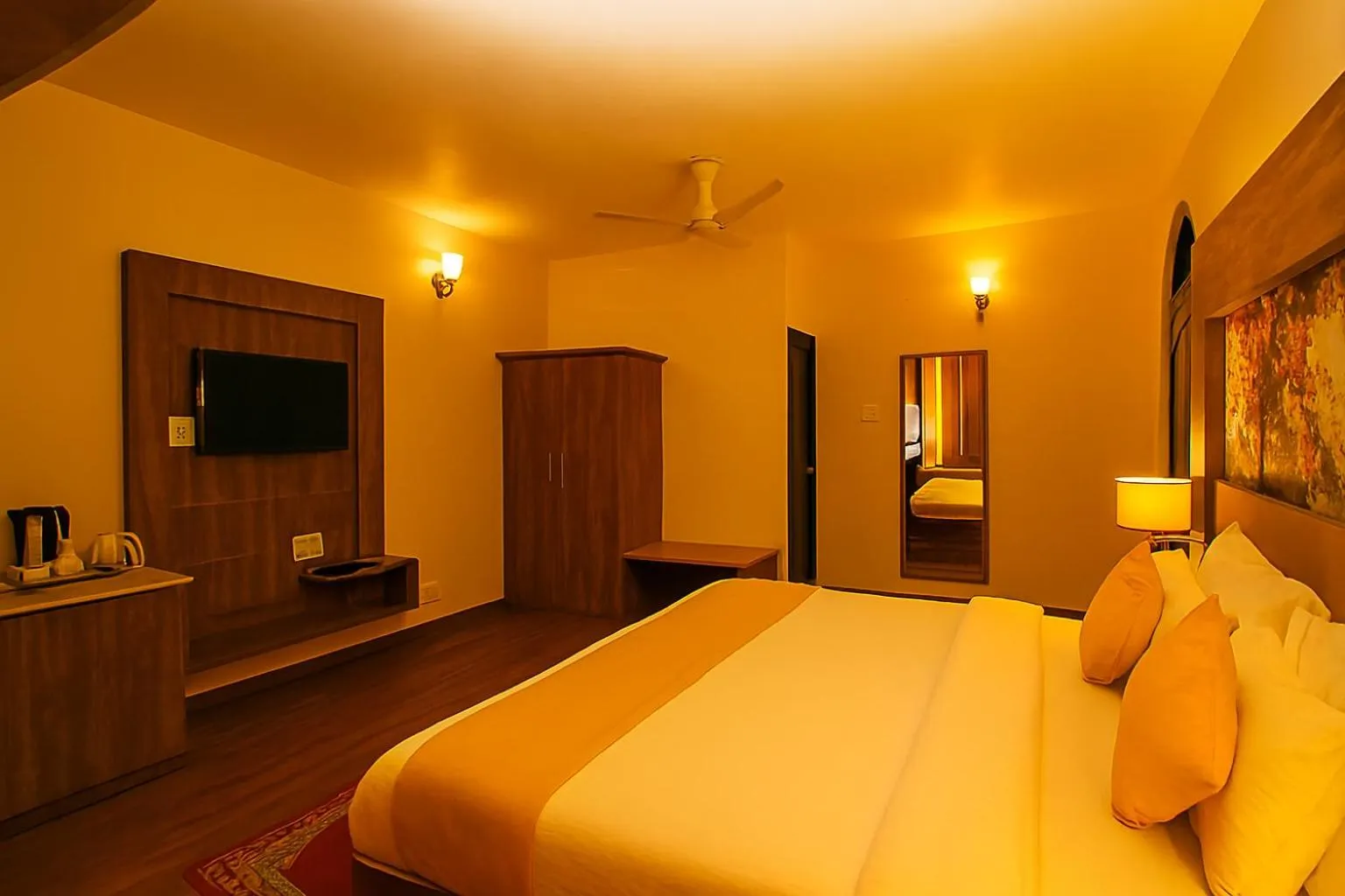 Bed in Vilasa Lall Ji Resort