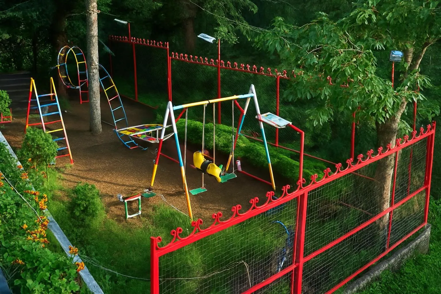 Children play ground in Vilasa Lall Ji Resort