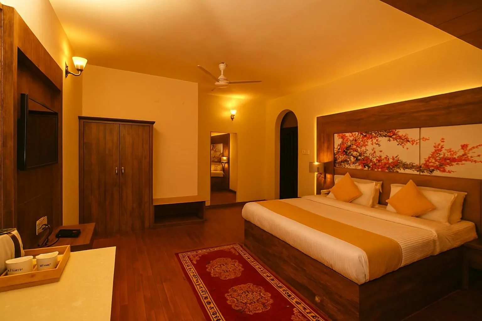 Bed in Vilasa Lall Ji Resort