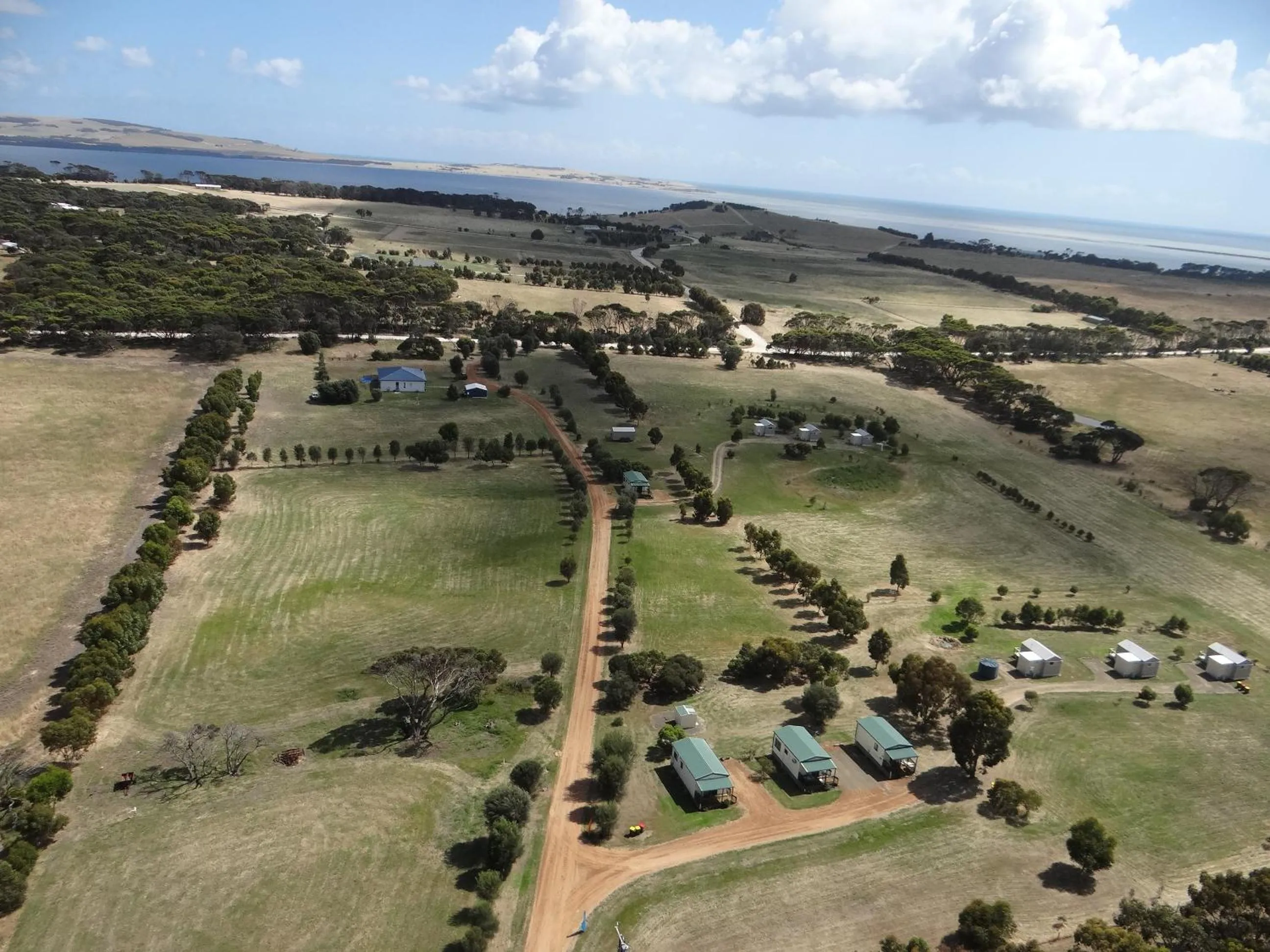 Bird's eye view in Kangaroo Island Cabins