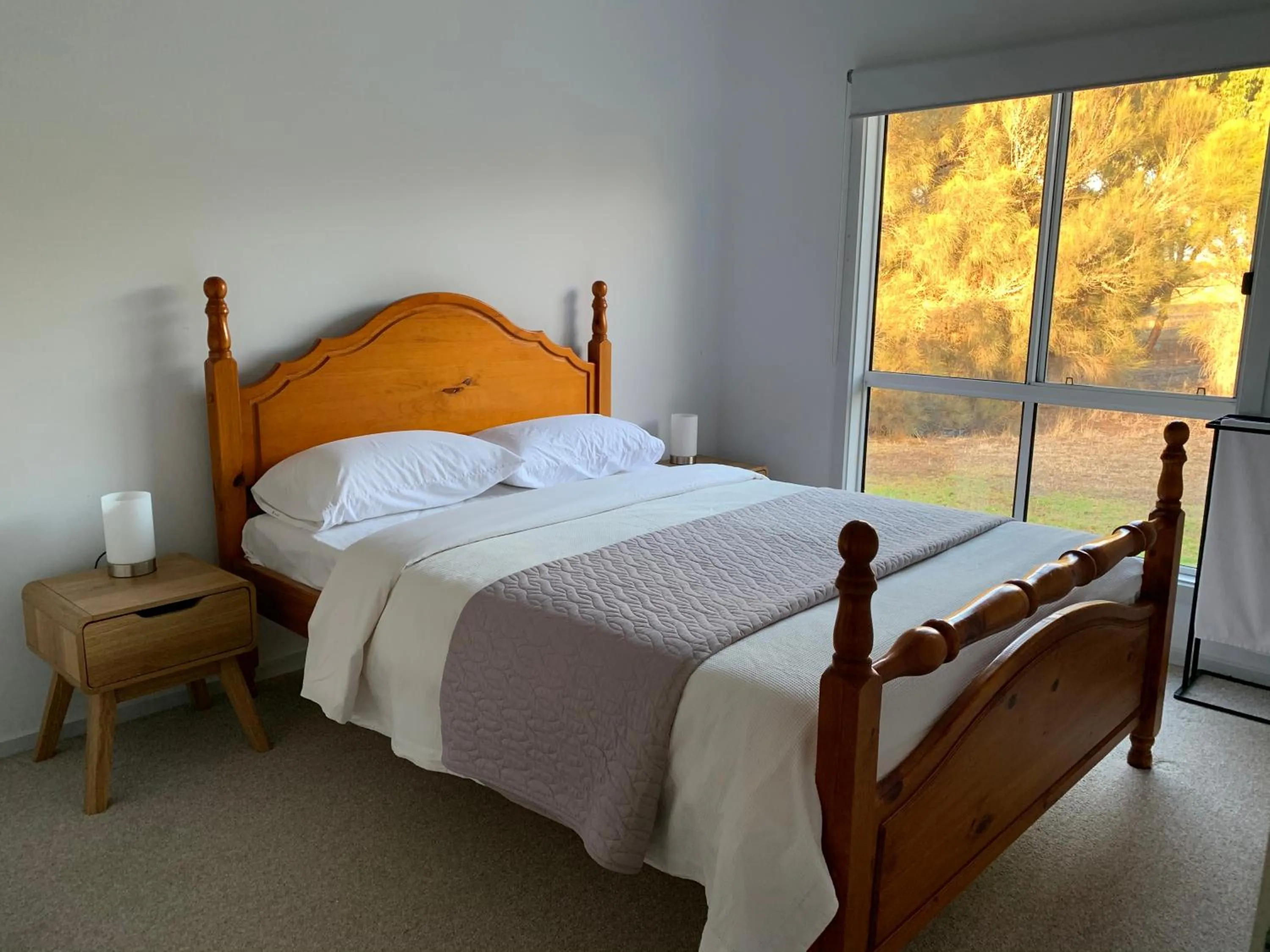 Bed in Kangaroo Island Cabins