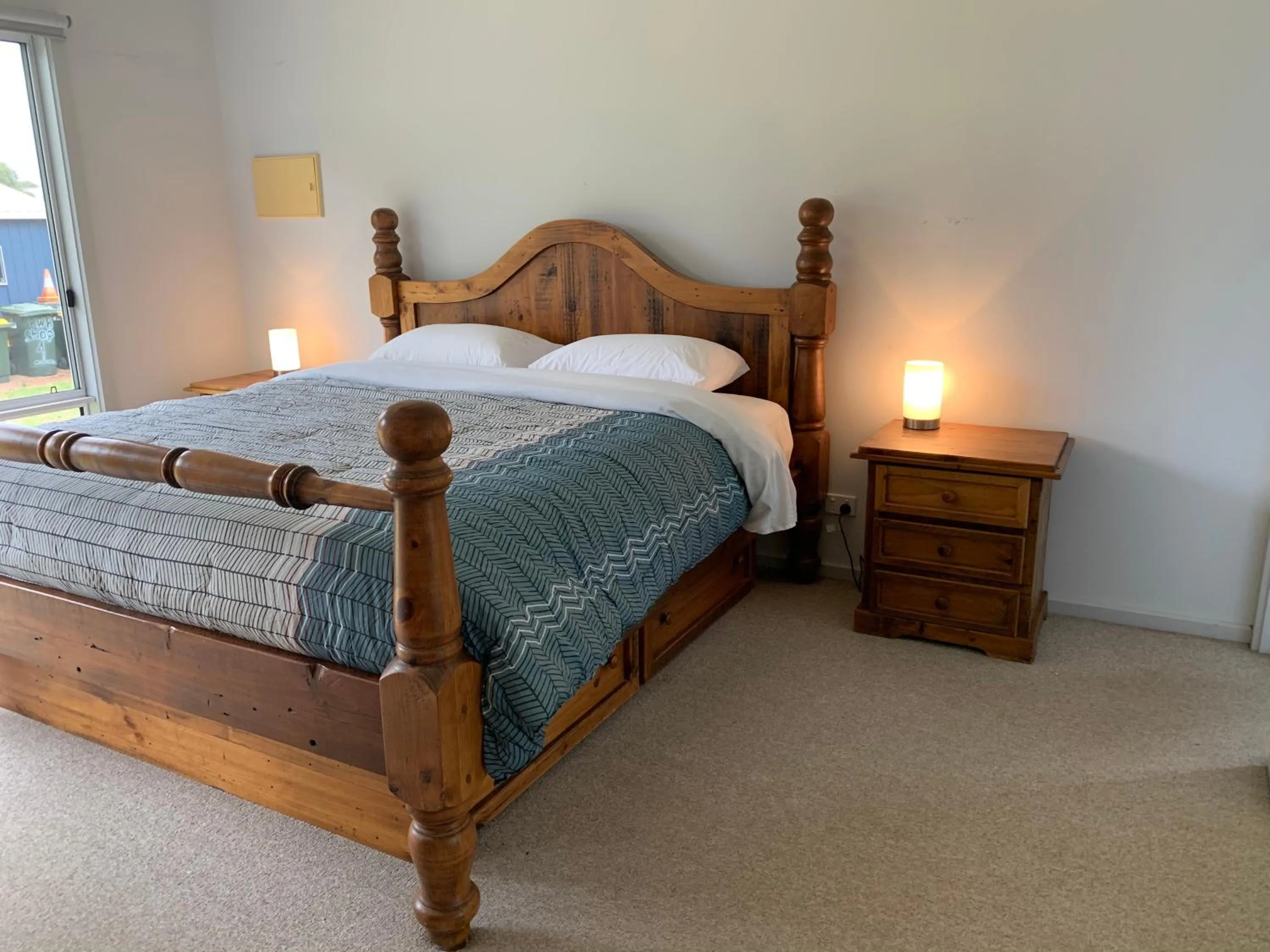Bed in Kangaroo Island Cabins