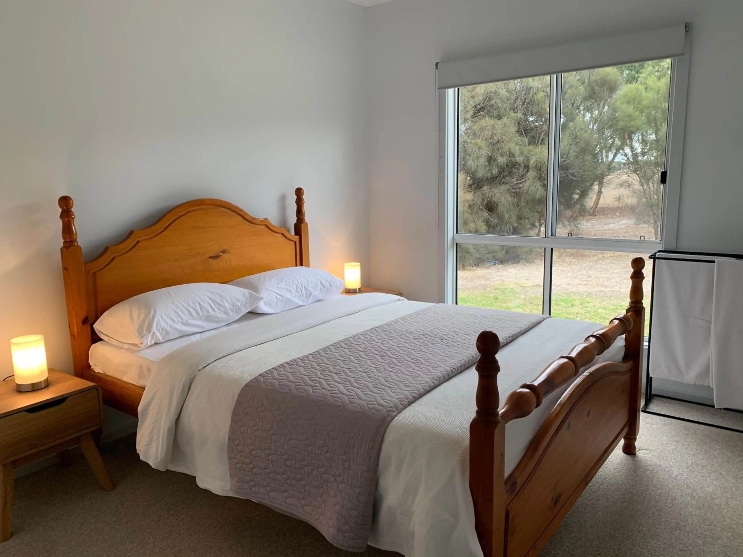 Bed in Kangaroo Island Cabins