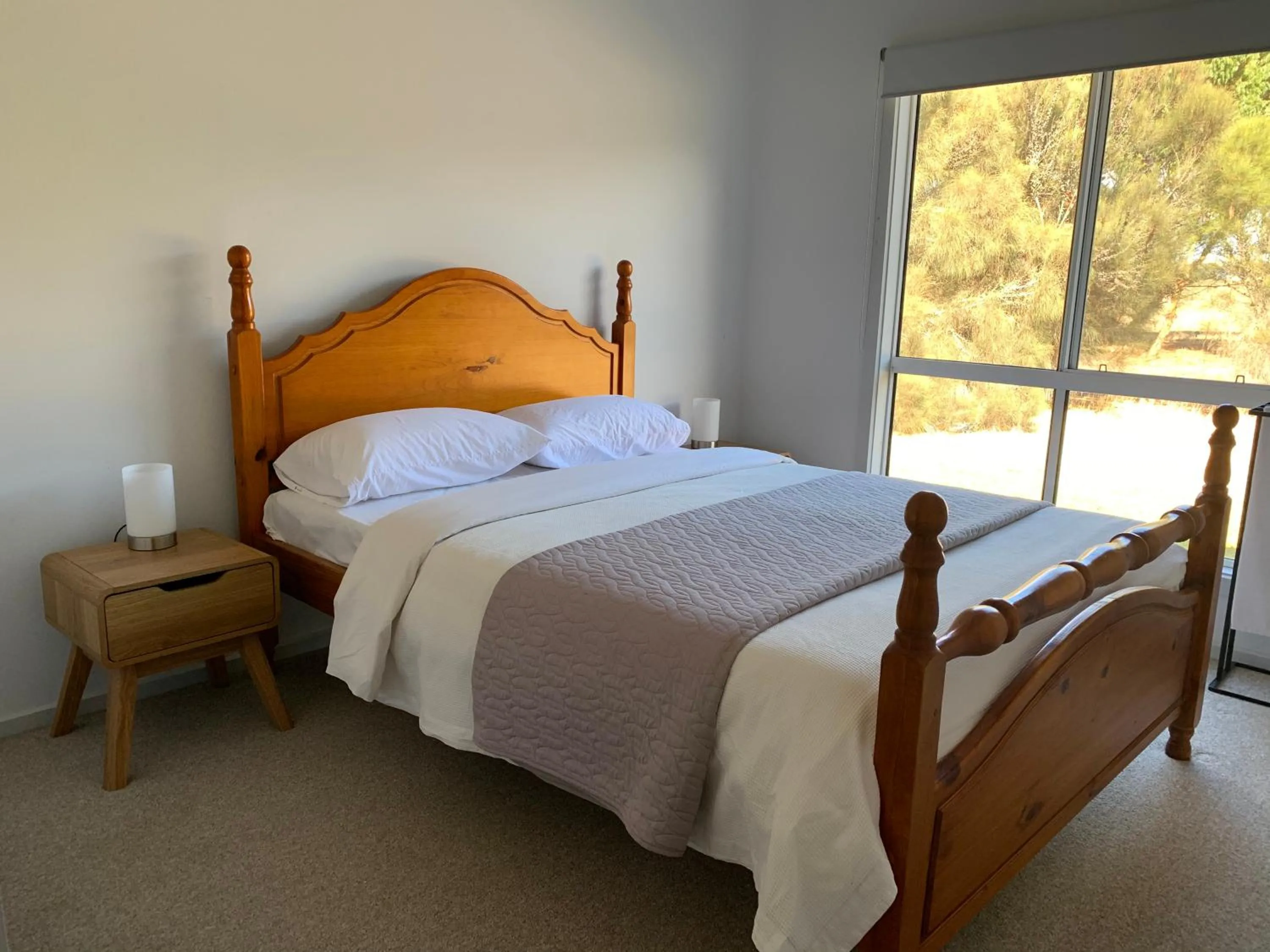 Bed in Kangaroo Island Cabins