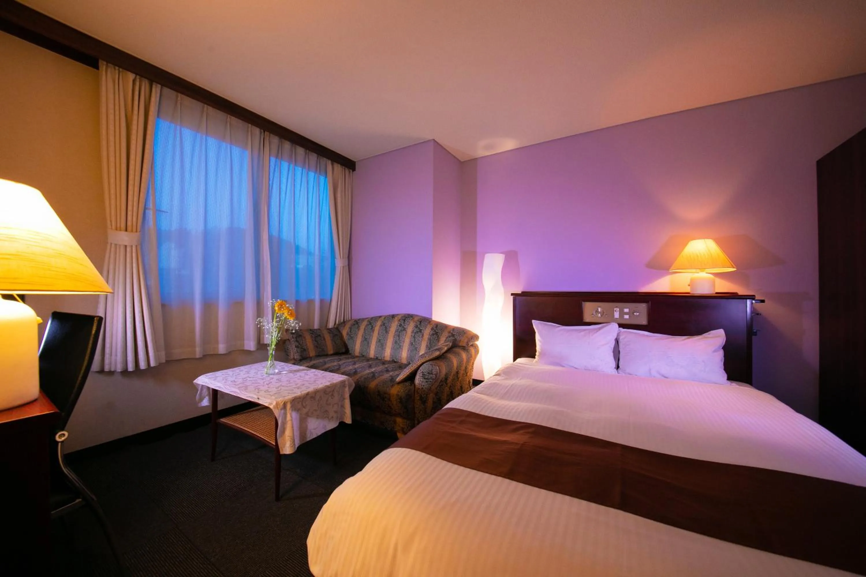 Bed in Ninohe City Hotel