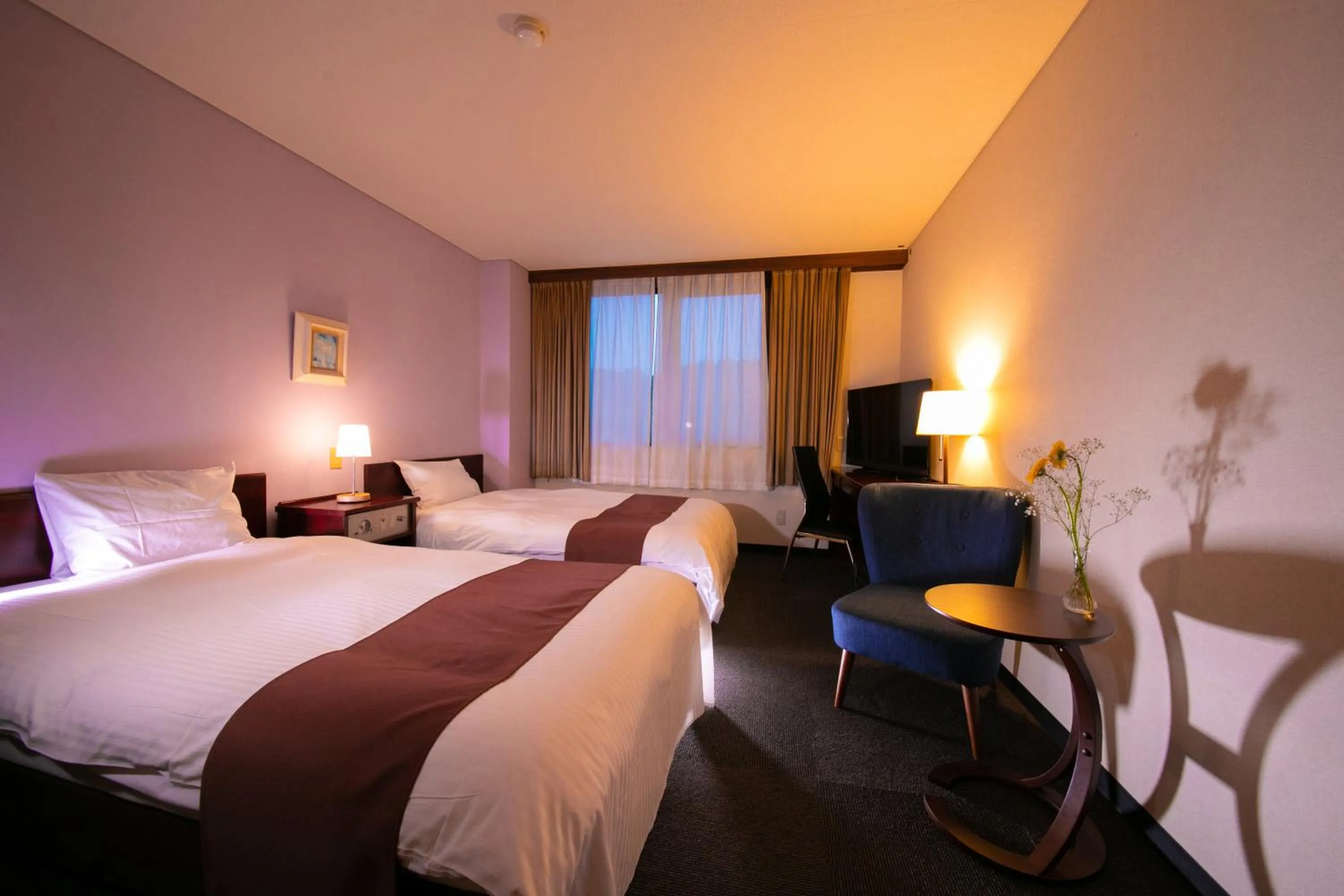 Bed in Ninohe City Hotel