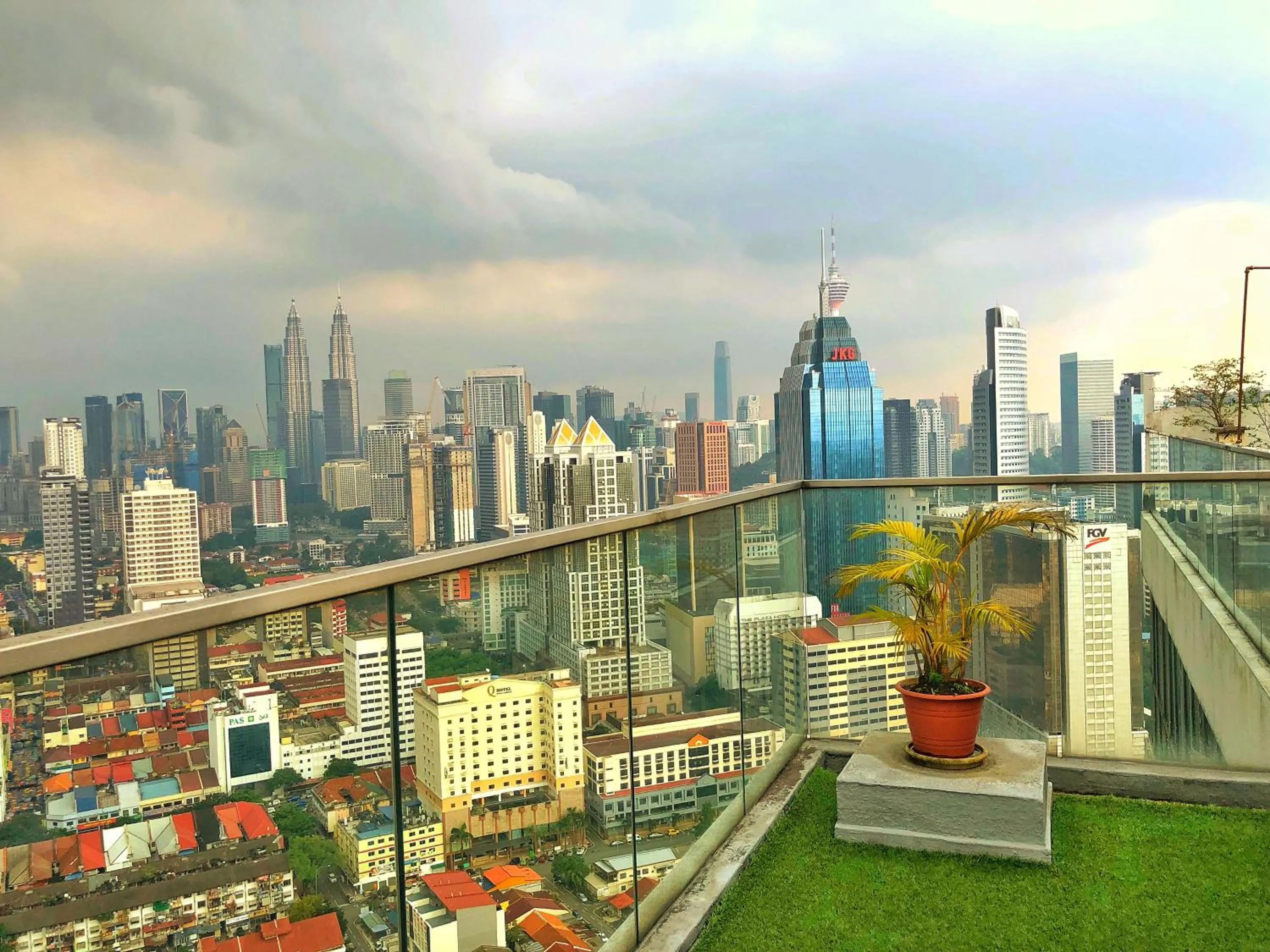 Balcony/Terrace in Penthouse on 34 - The Highest Unit and Best Views in Regalia & Private Rooftop Terrace