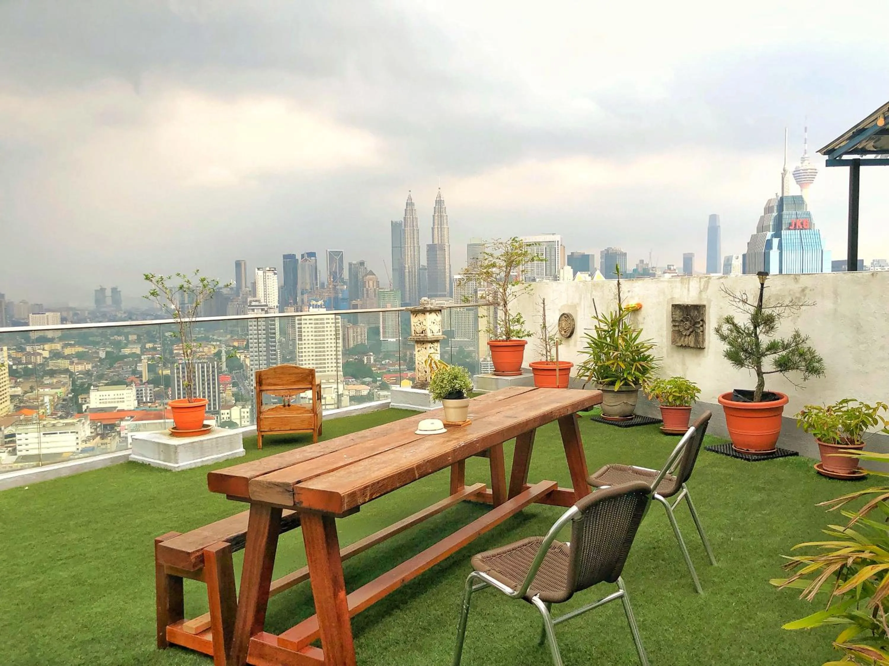 Balcony/Terrace in Penthouse on 34 - The Highest Unit and Best Views in Regalia & Private Rooftop Terrace