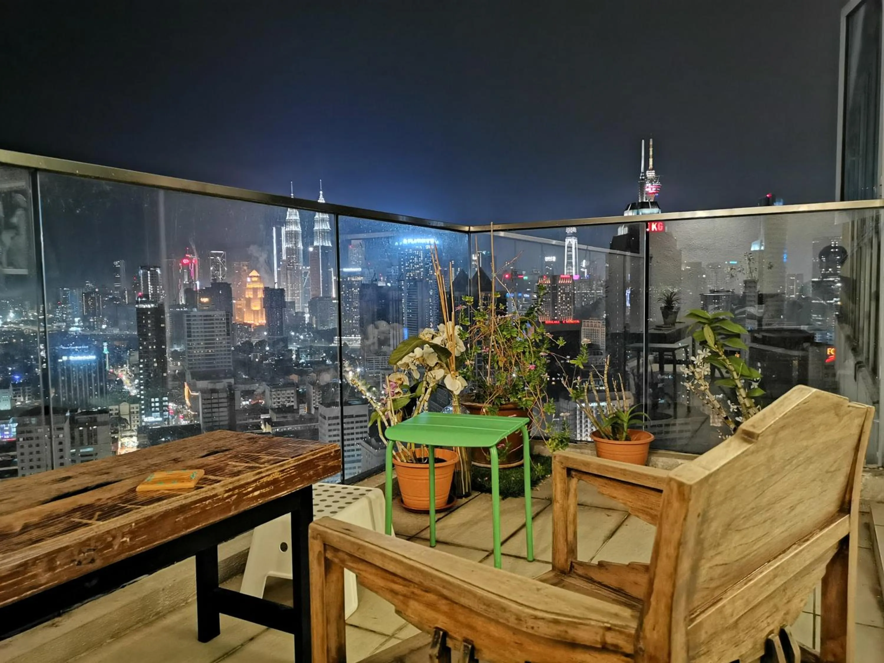 Balcony/Terrace in Penthouse on 34 - The Highest Unit and Best Views in Regalia & Private Rooftop Terrace