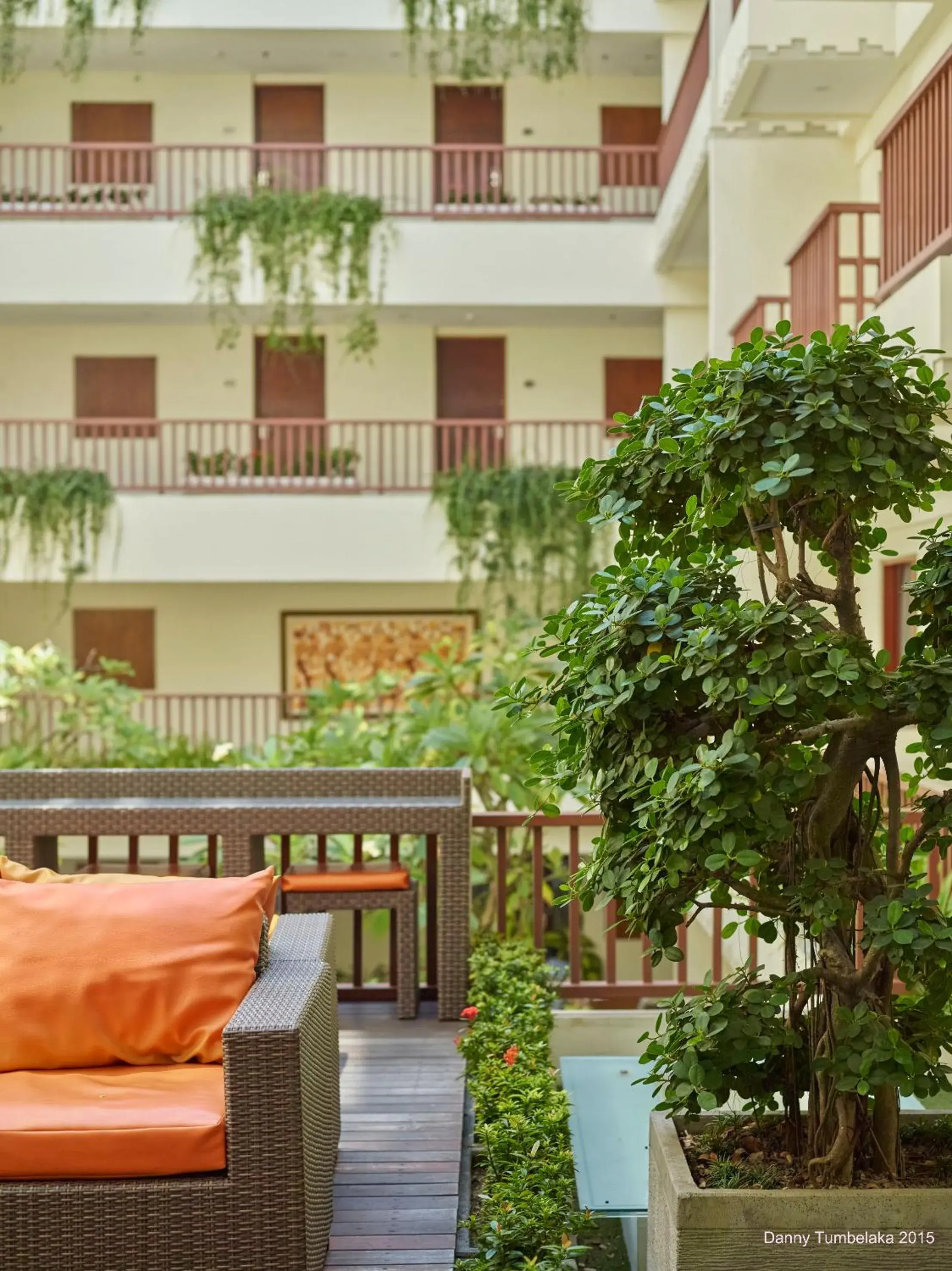 Garden view in Sense Sunset Hotel Seminyak Garden view in Sense Sunset Hotel Seminyak