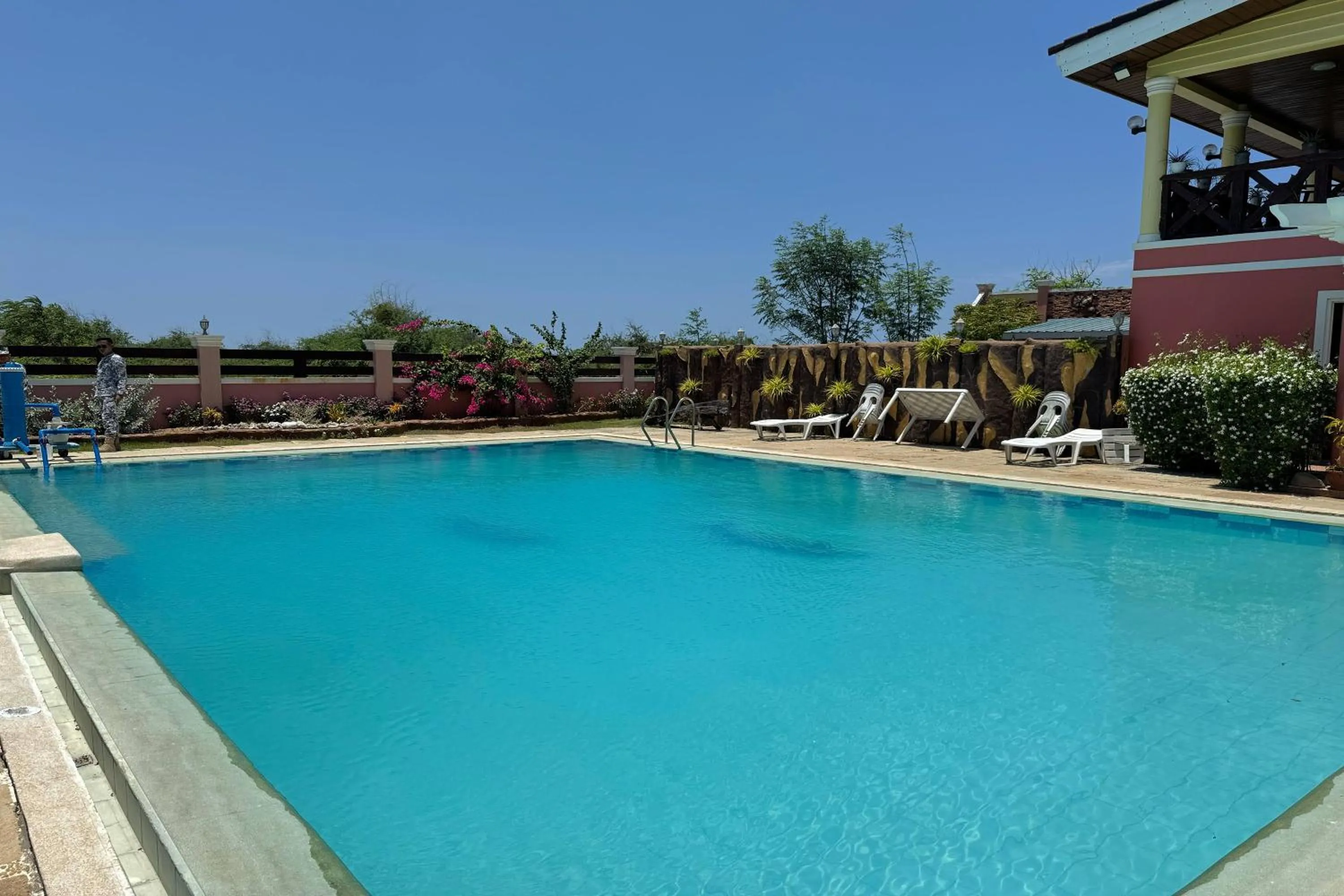 Swimming pool in OveMar Resort Hotel near Vigan