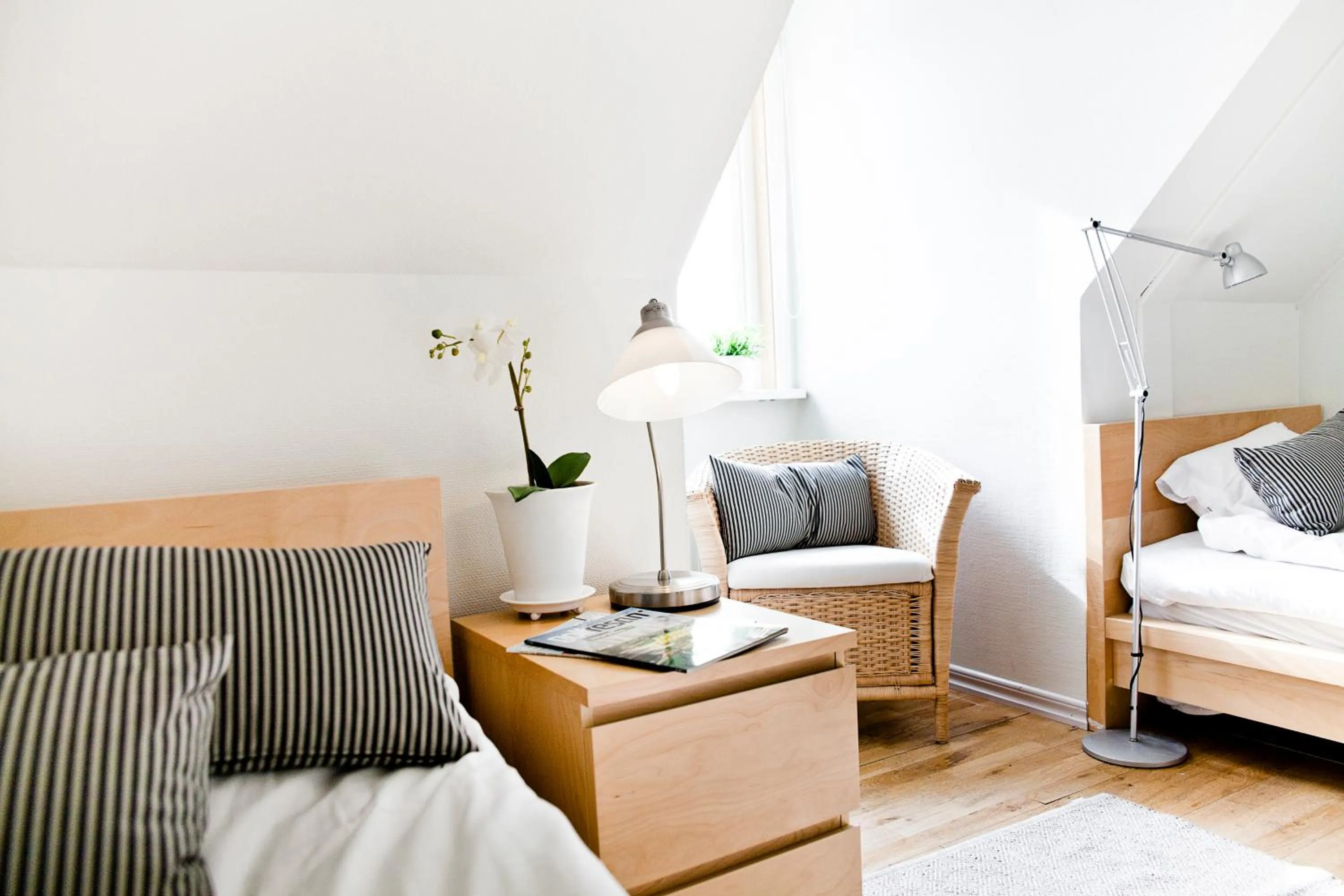 Bedroom, Bed in Abbekås Golfrestaurang & Hotell