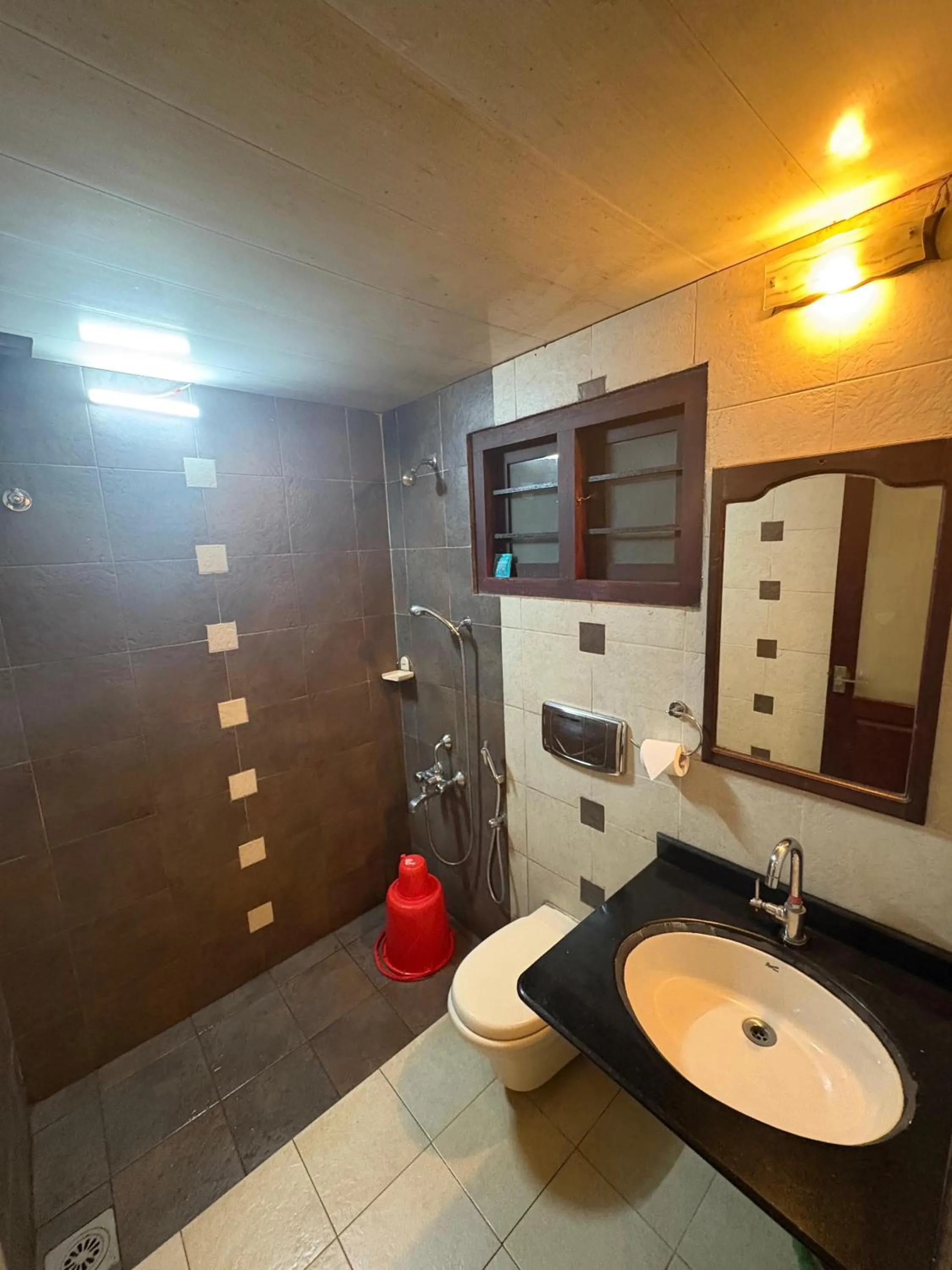 Shower in Planet Green Plantation Resorts, Wayanad, Kerala