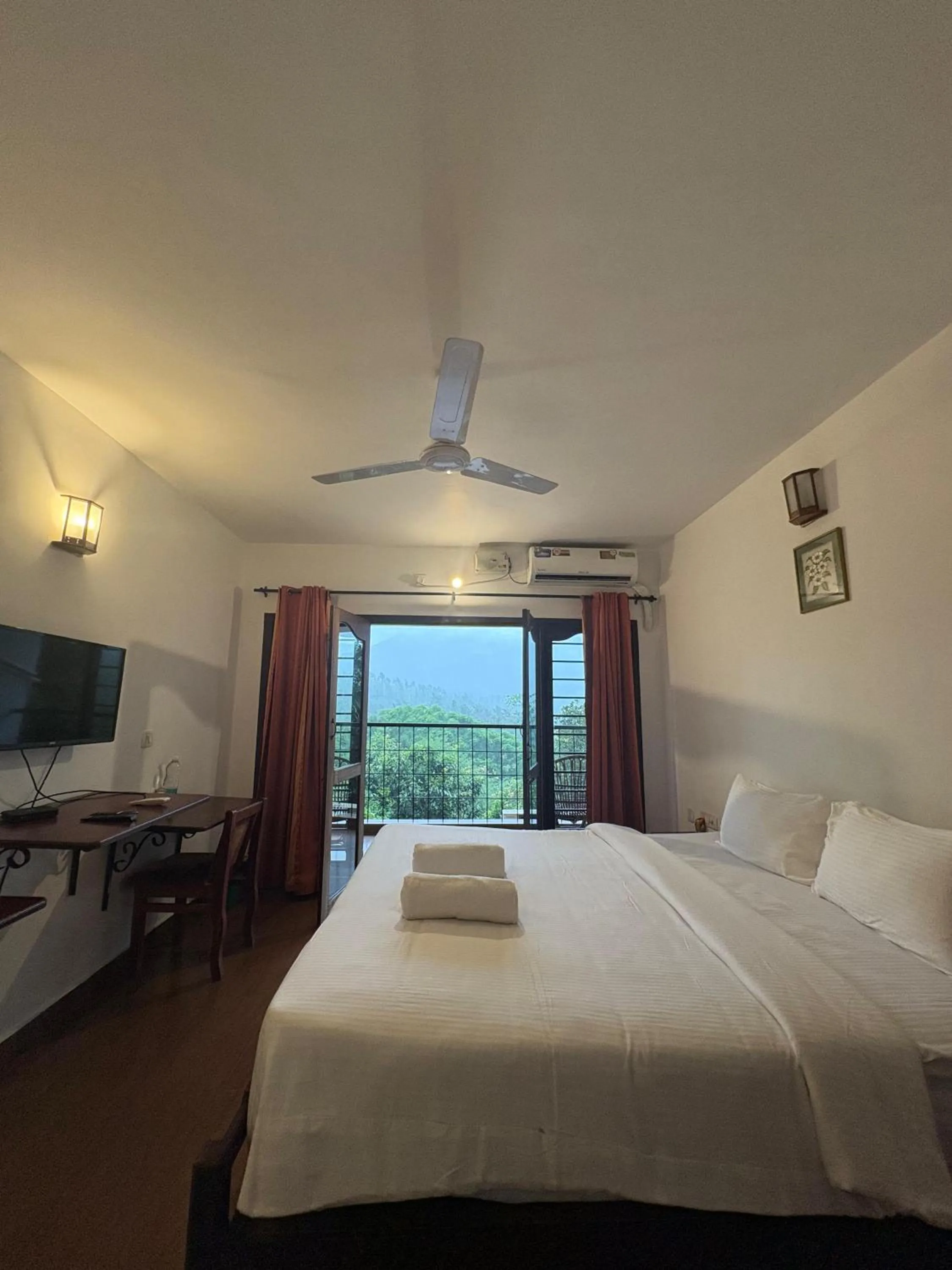 Bed in Planet Green Plantation Resorts, Wayanad, Kerala