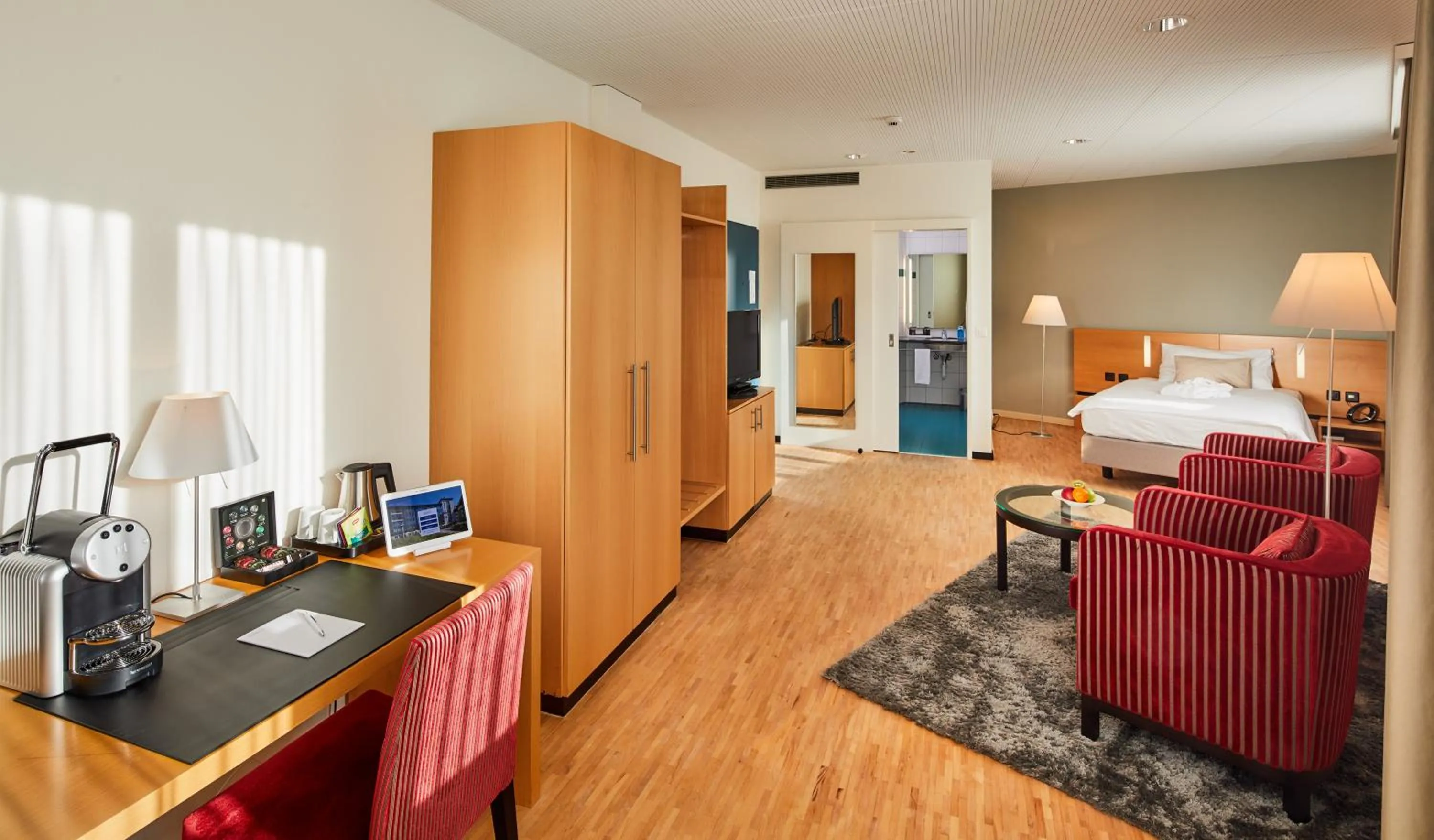 Photo of the whole room, Bed in Hotel Banana City Winterthur