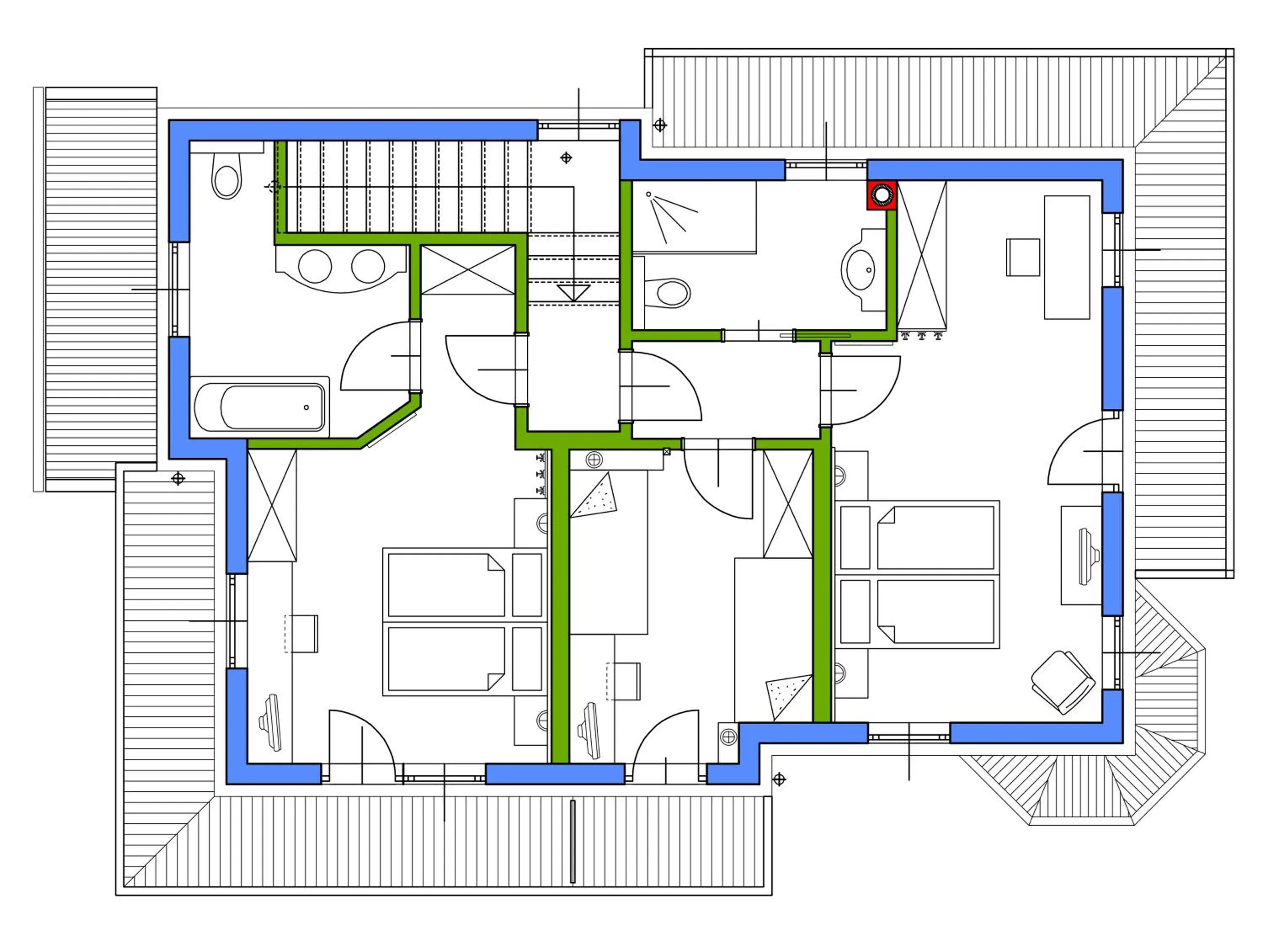 Floor plan in S'Dörfl Chalets