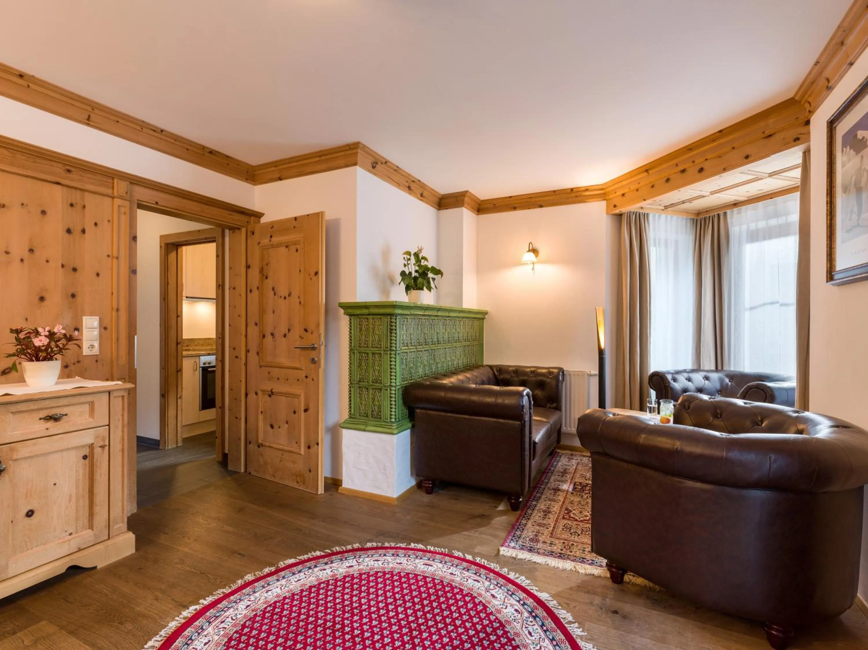 Living room in S'Dörfl Chalets