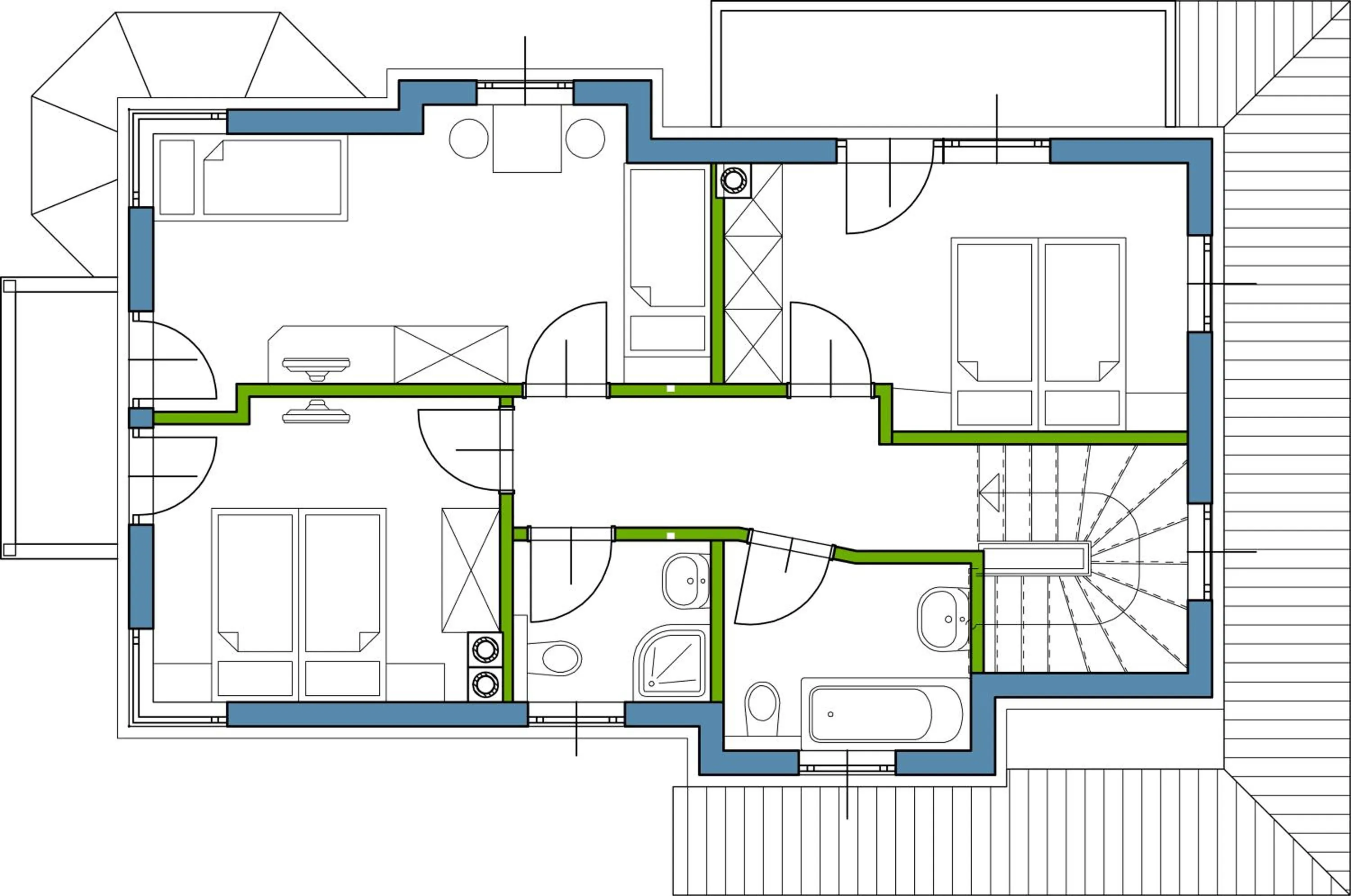 Floor plan in S'Dörfl Chalets