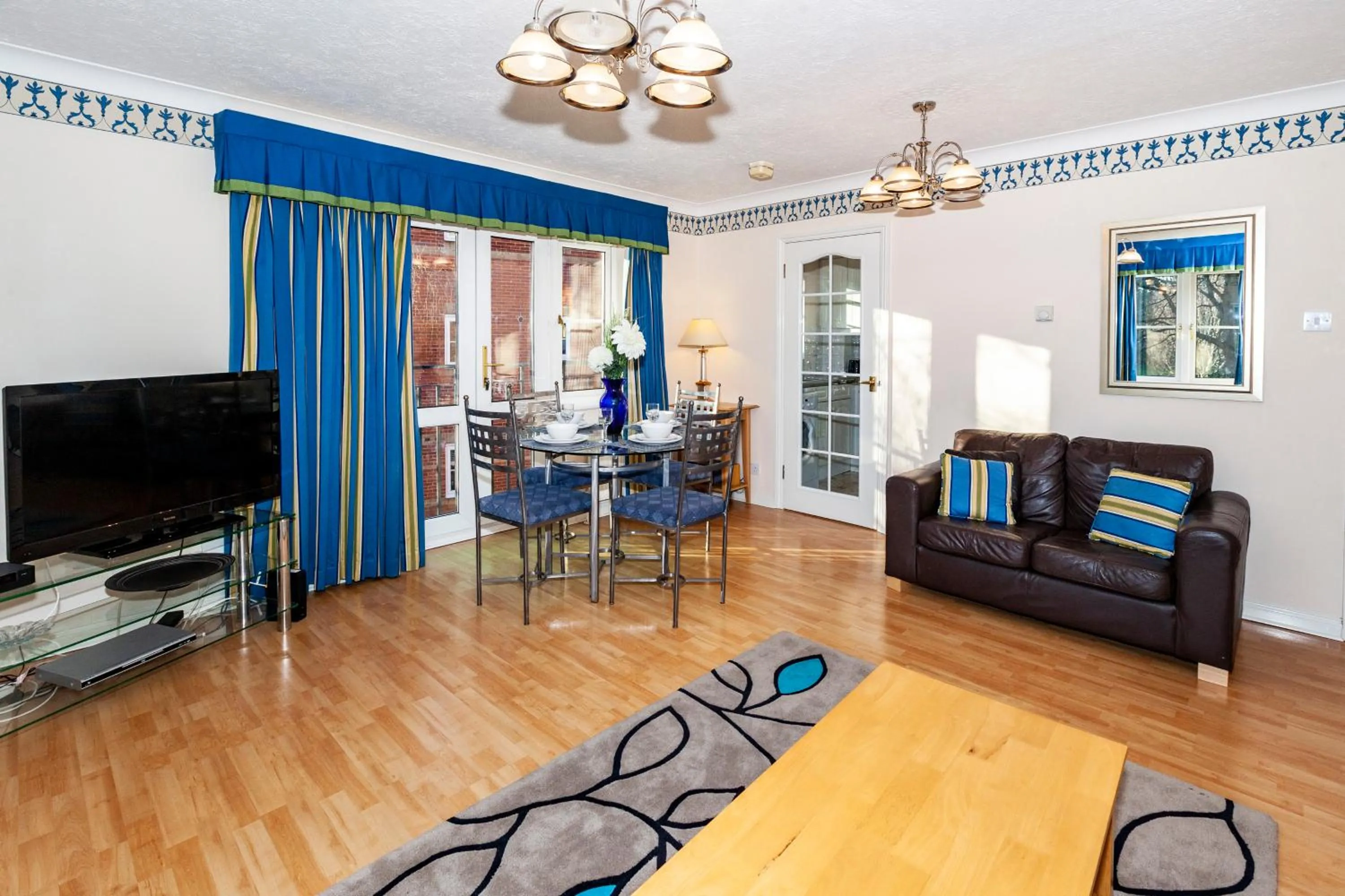 Living room in Churchill Way Suite