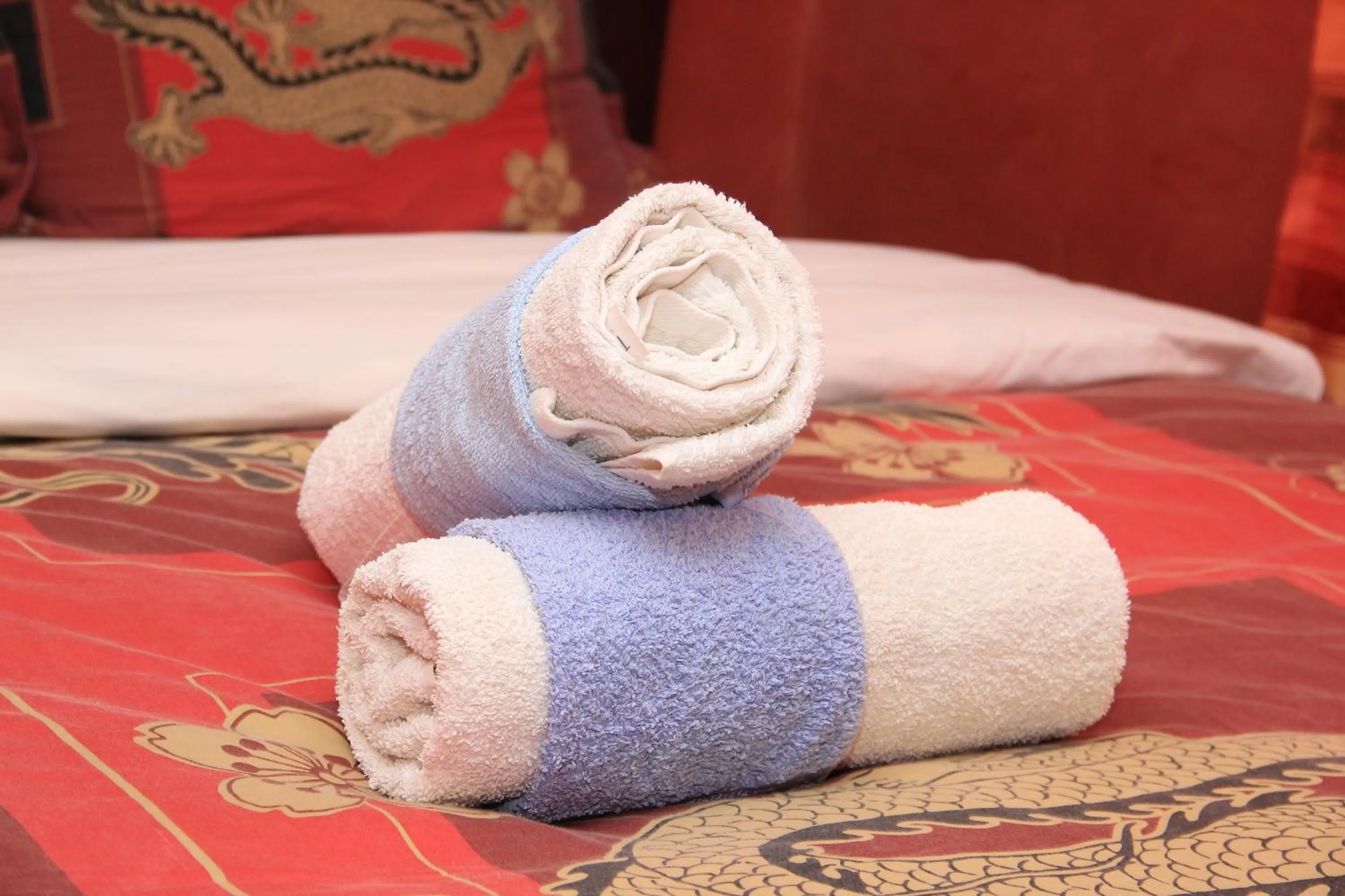 Decorative detail, Bed in Maison d'Hôtes Nouflla