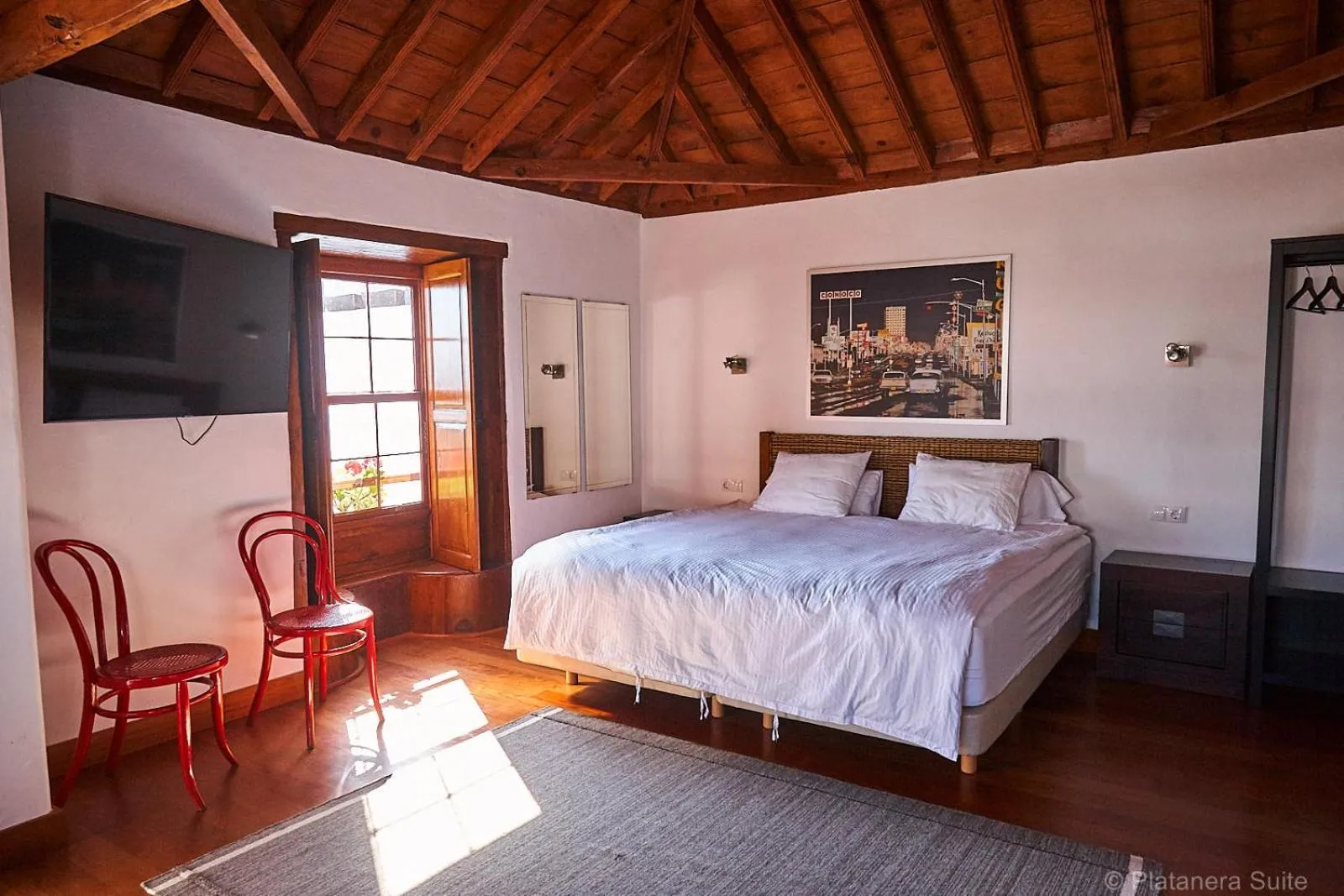 Bed in Platanera Suites