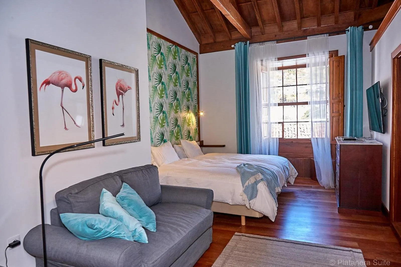 Bed in Platanera Suites
