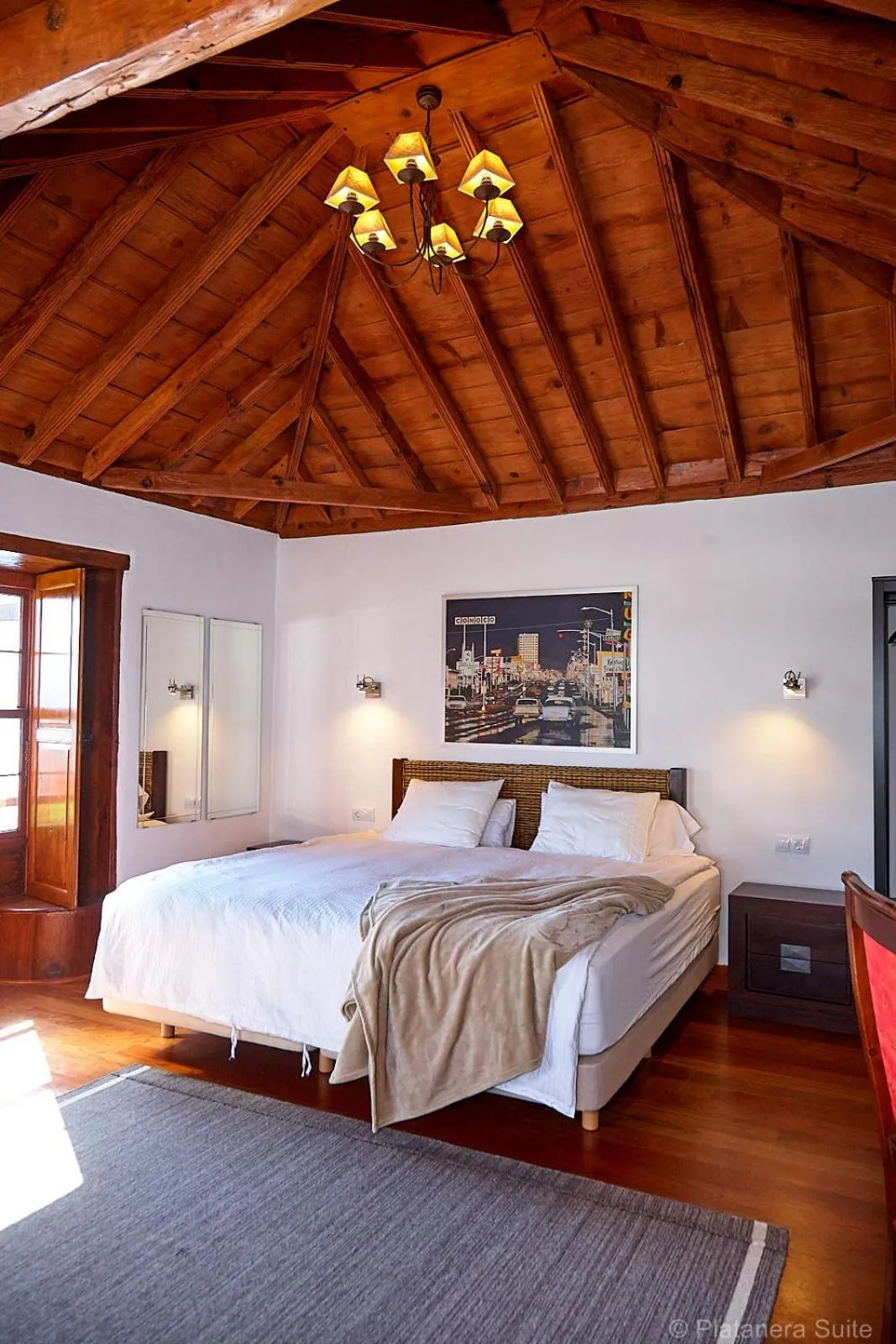 Bed in Platanera Suites