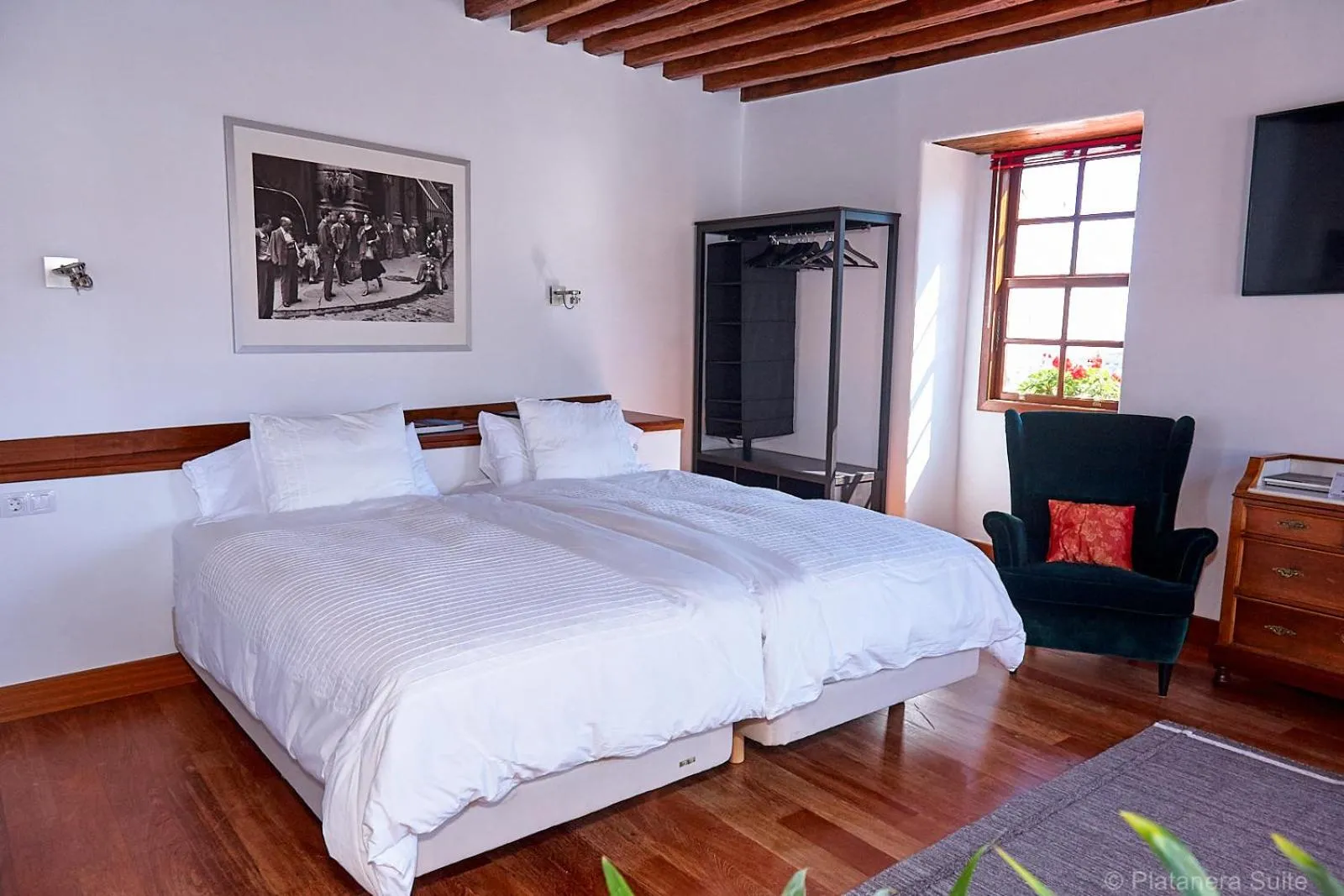 Bed in Platanera Suites