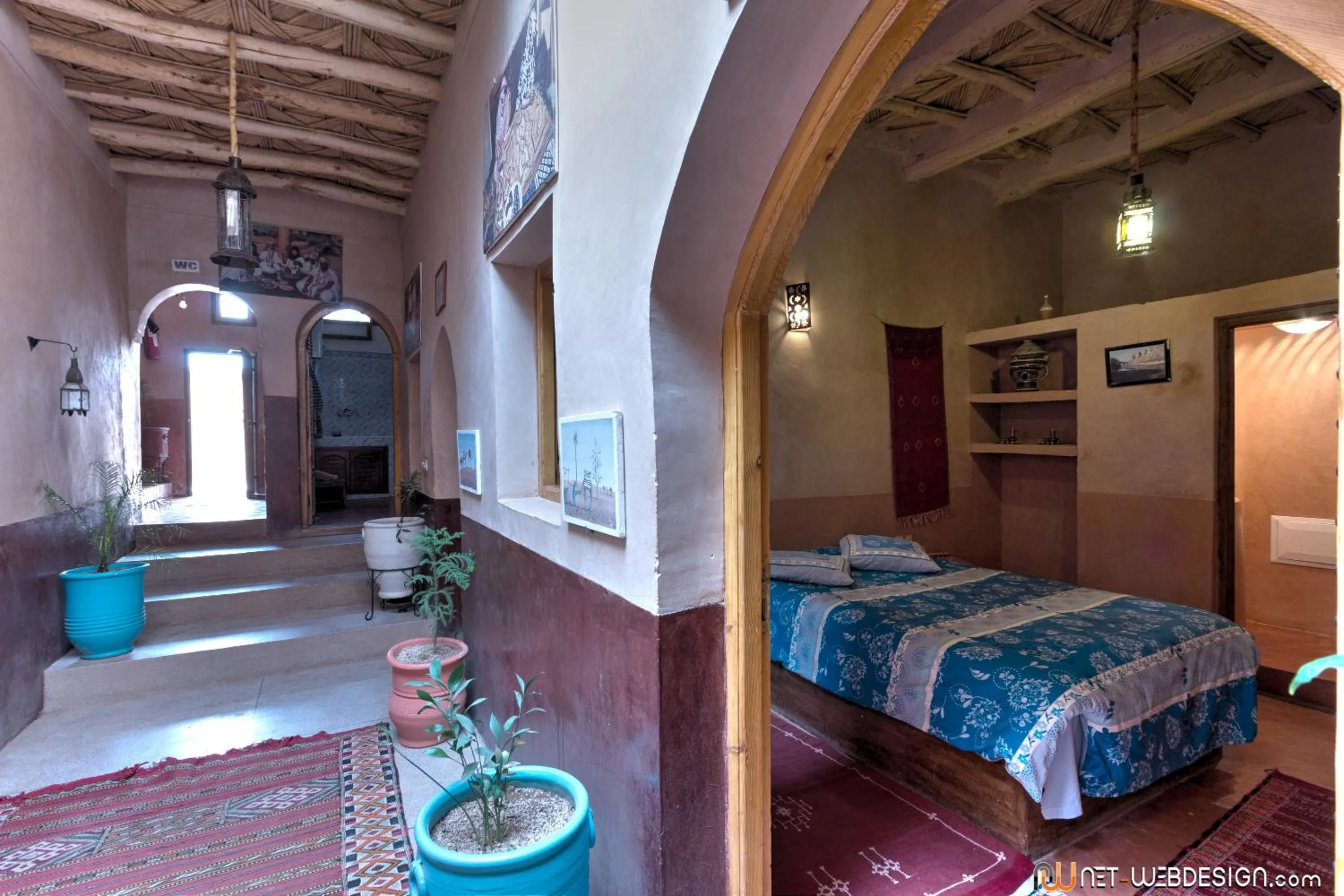 Bedroom, Bed in Kasbah Ounila