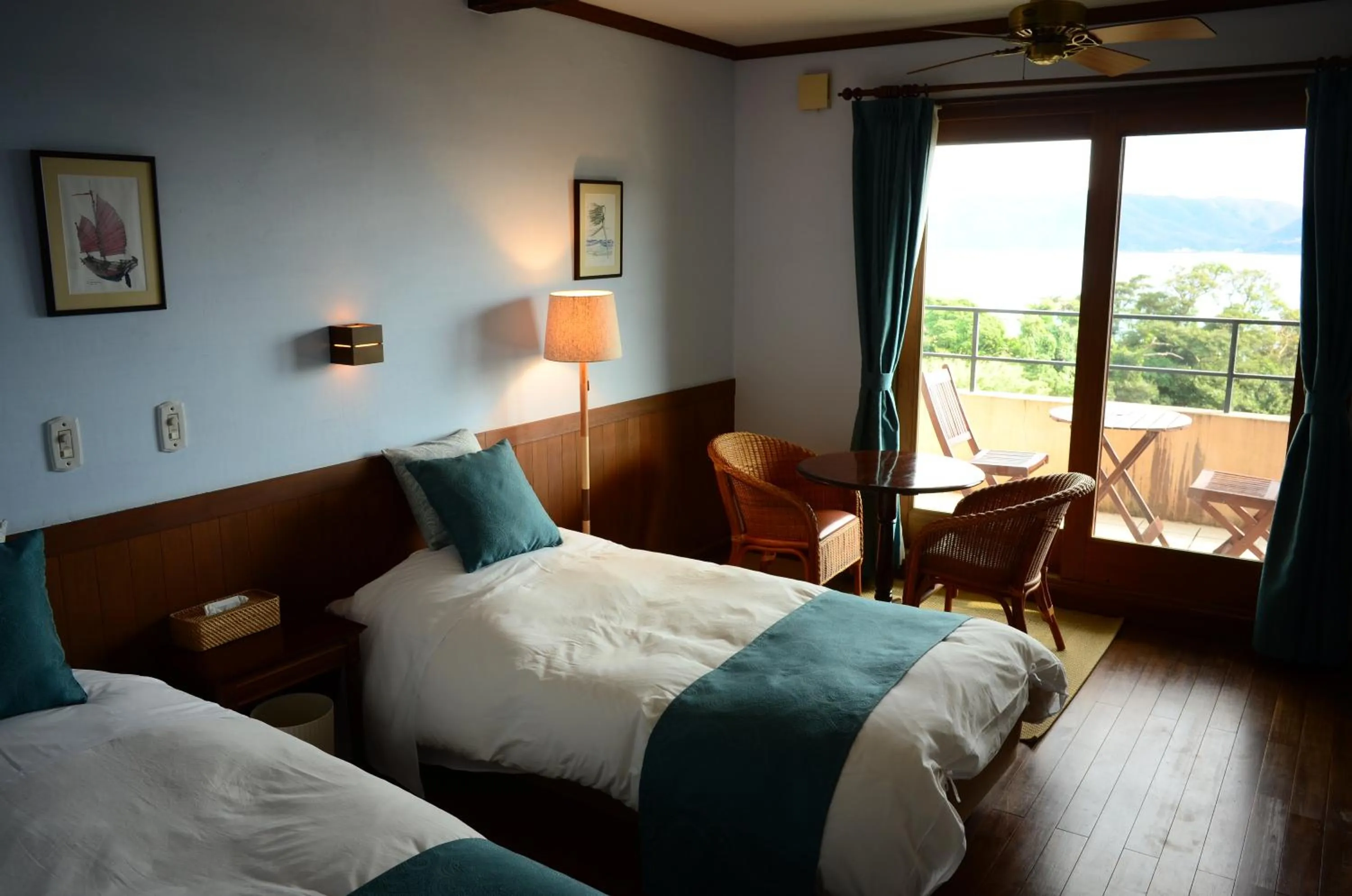 Bed in Villa Yurimun