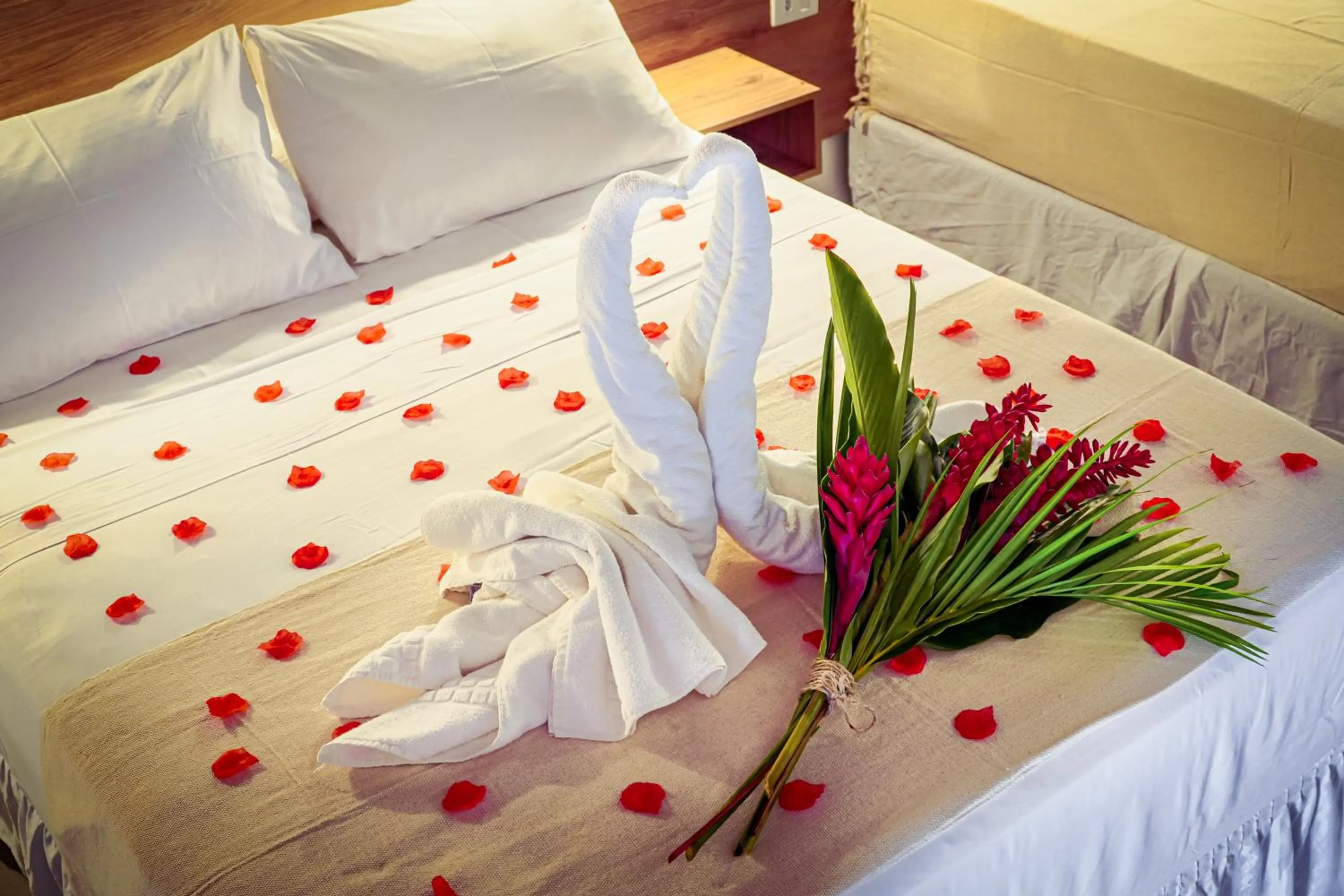 Bed in VELINN Pousada Bromelias