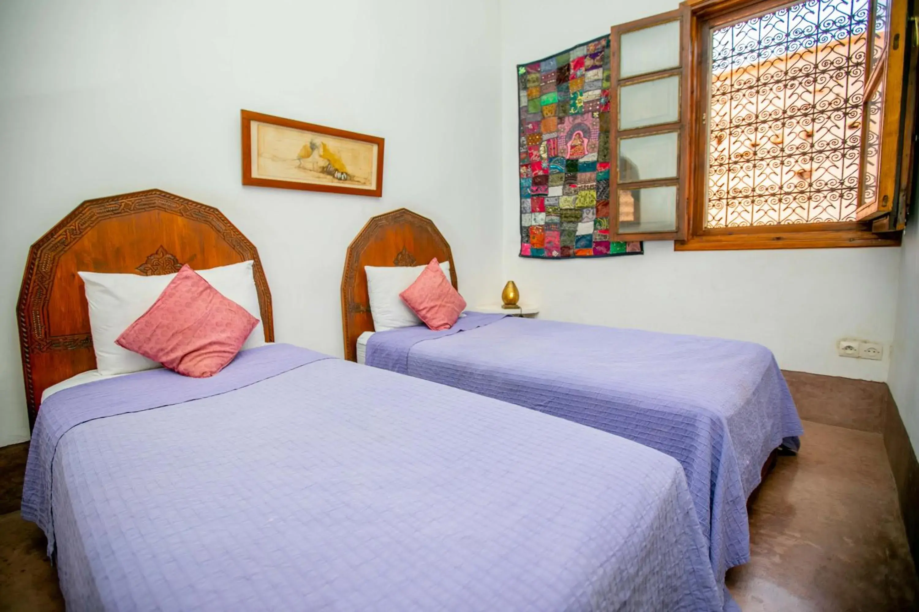 Bed in Riad Marélia Bed in Riad Marélia