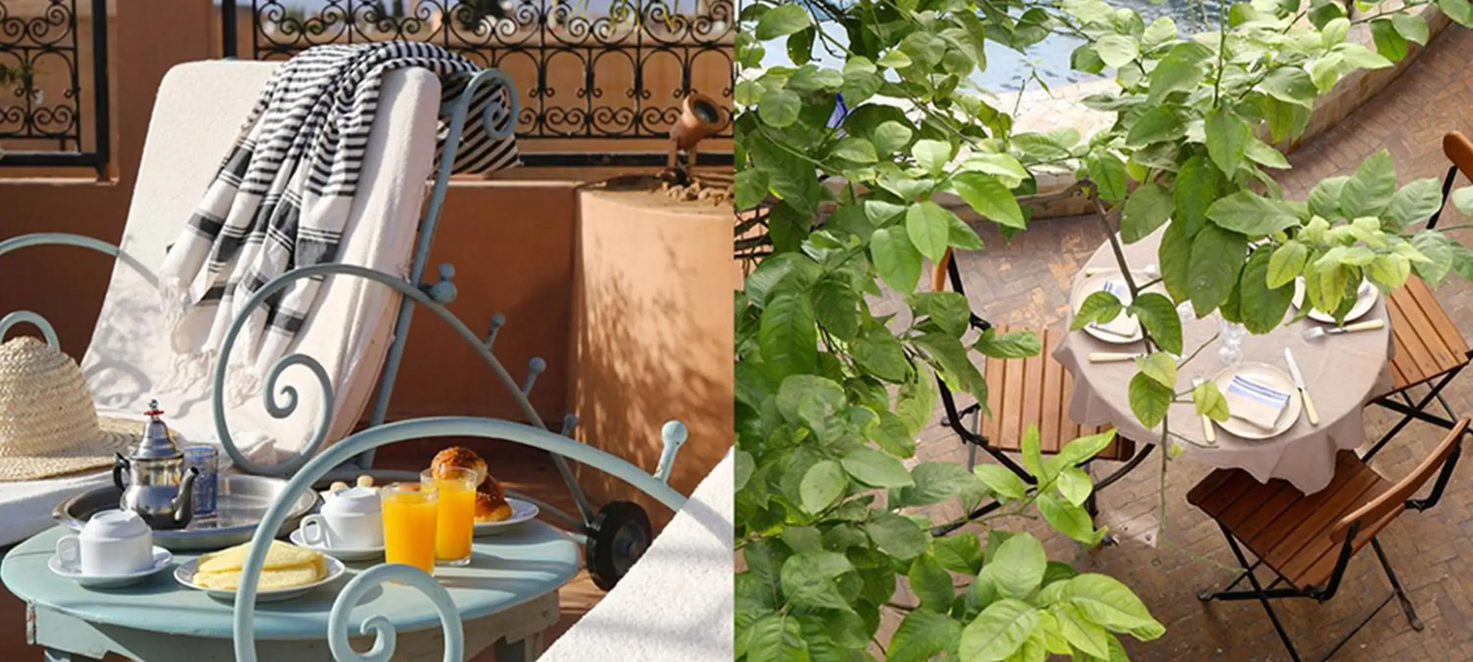 Continental breakfast in Riad Marélia Continental breakfast in Riad Marélia