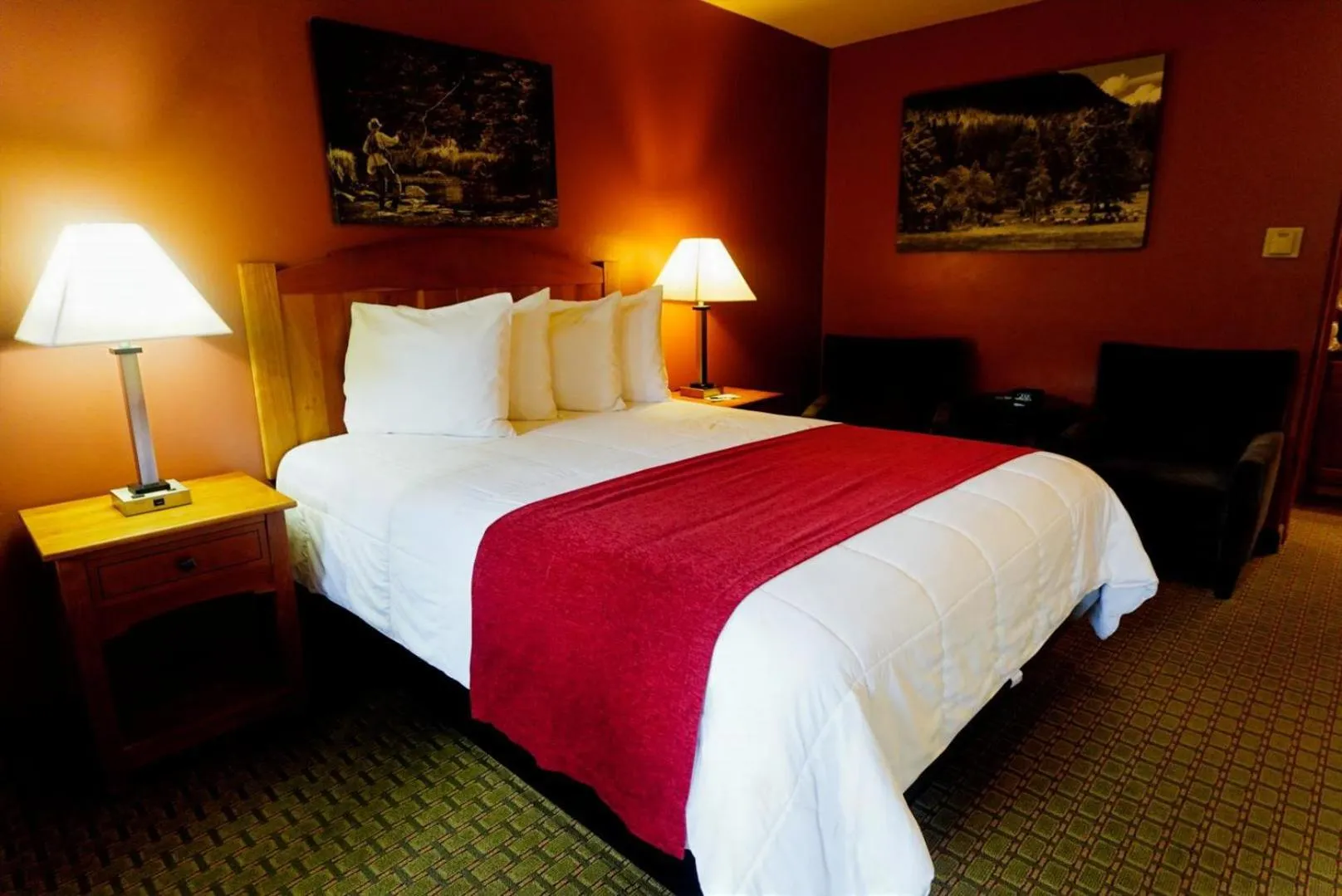 Bed in Silver Moon Inn