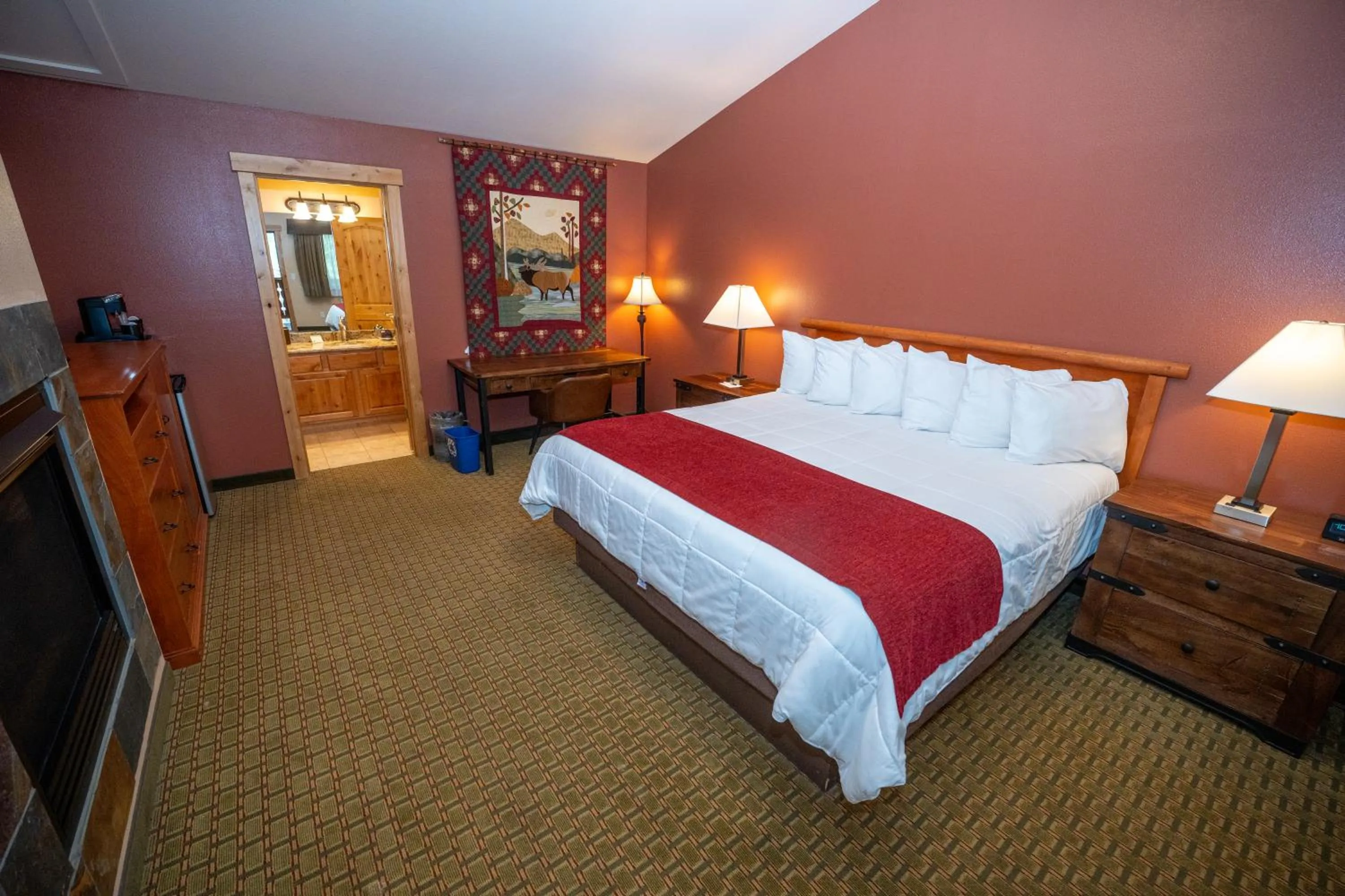 Bed in Silver Moon Inn