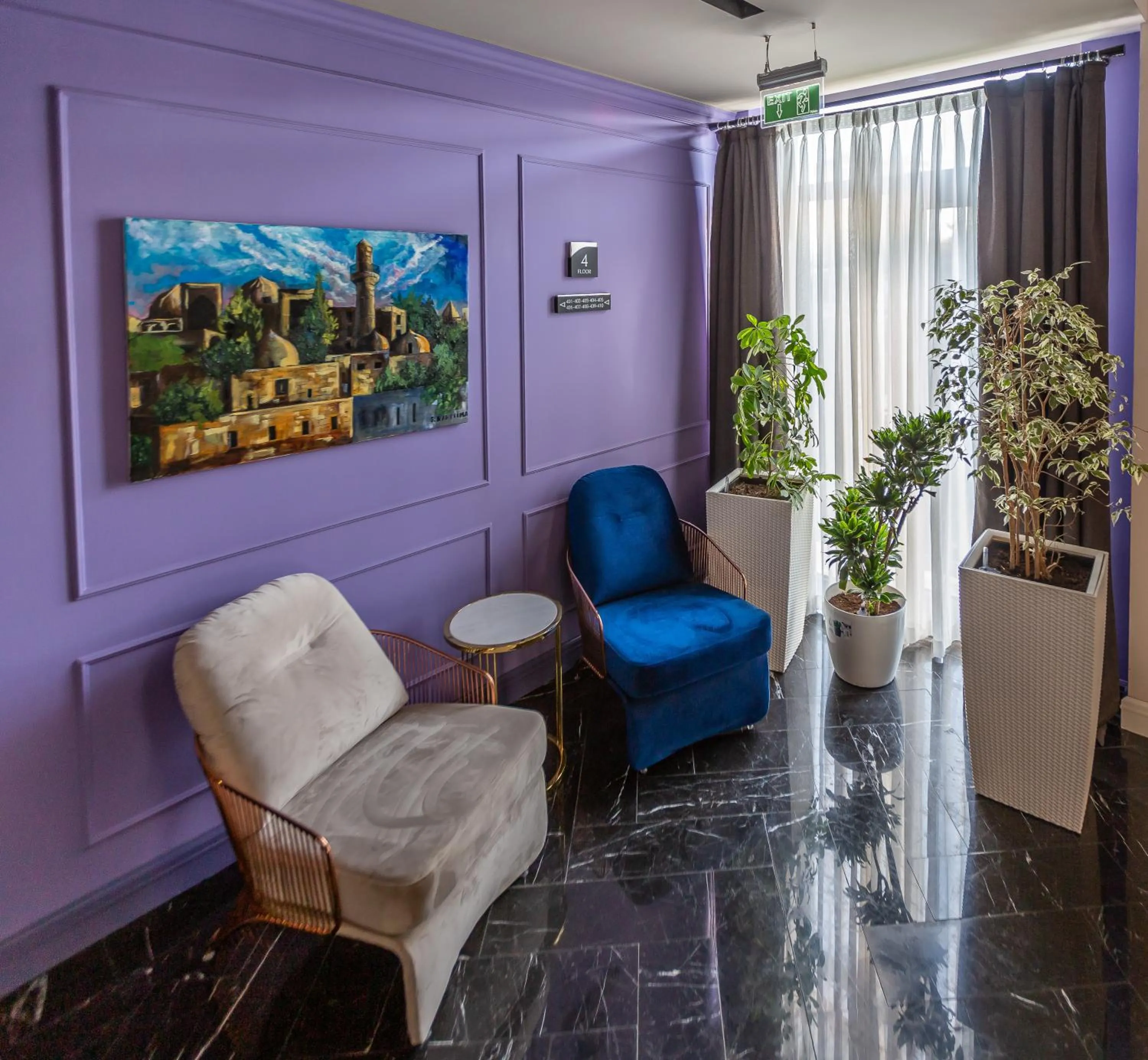 Seating area in Ivy Garden Hotel Baku