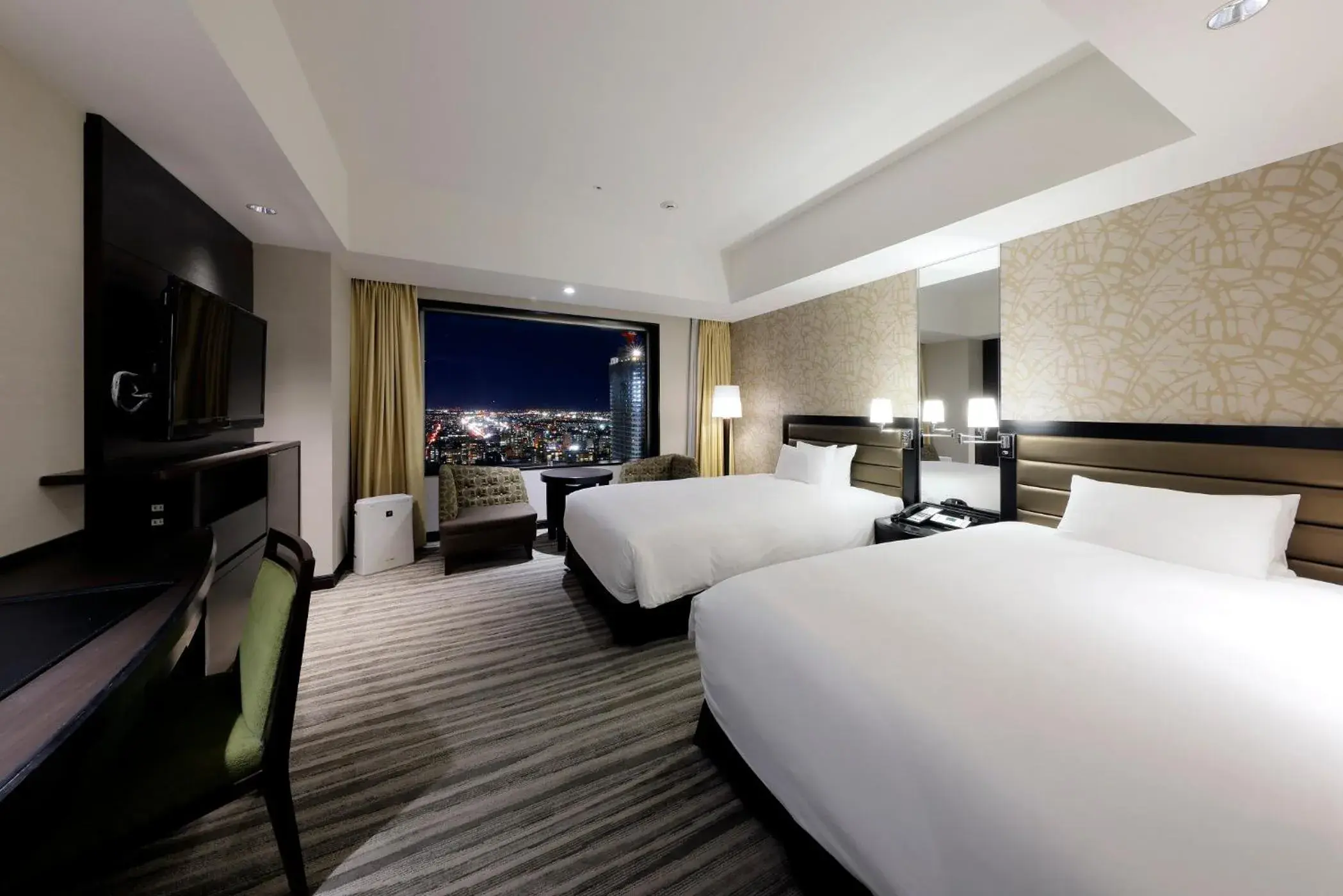 Photo of the whole room, Bed in JR Tower Hotel Nikko Sapporo Photo of the whole room, Bed in JR Tower Hotel Nikko Sapporo