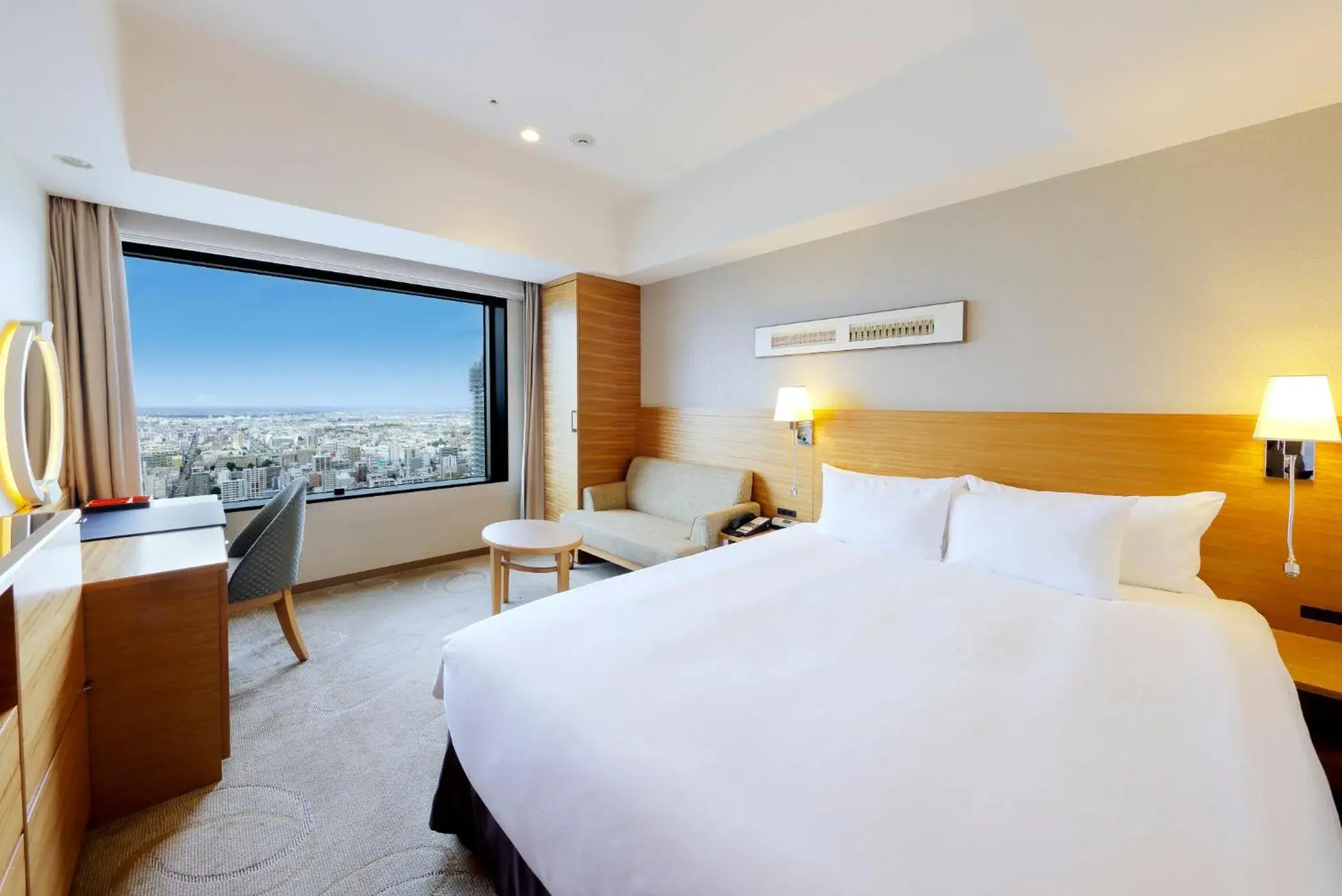 Photo of the whole room, Bed in JR Tower Hotel Nikko Sapporo Photo of the whole room, Bed in JR Tower Hotel Nikko Sapporo