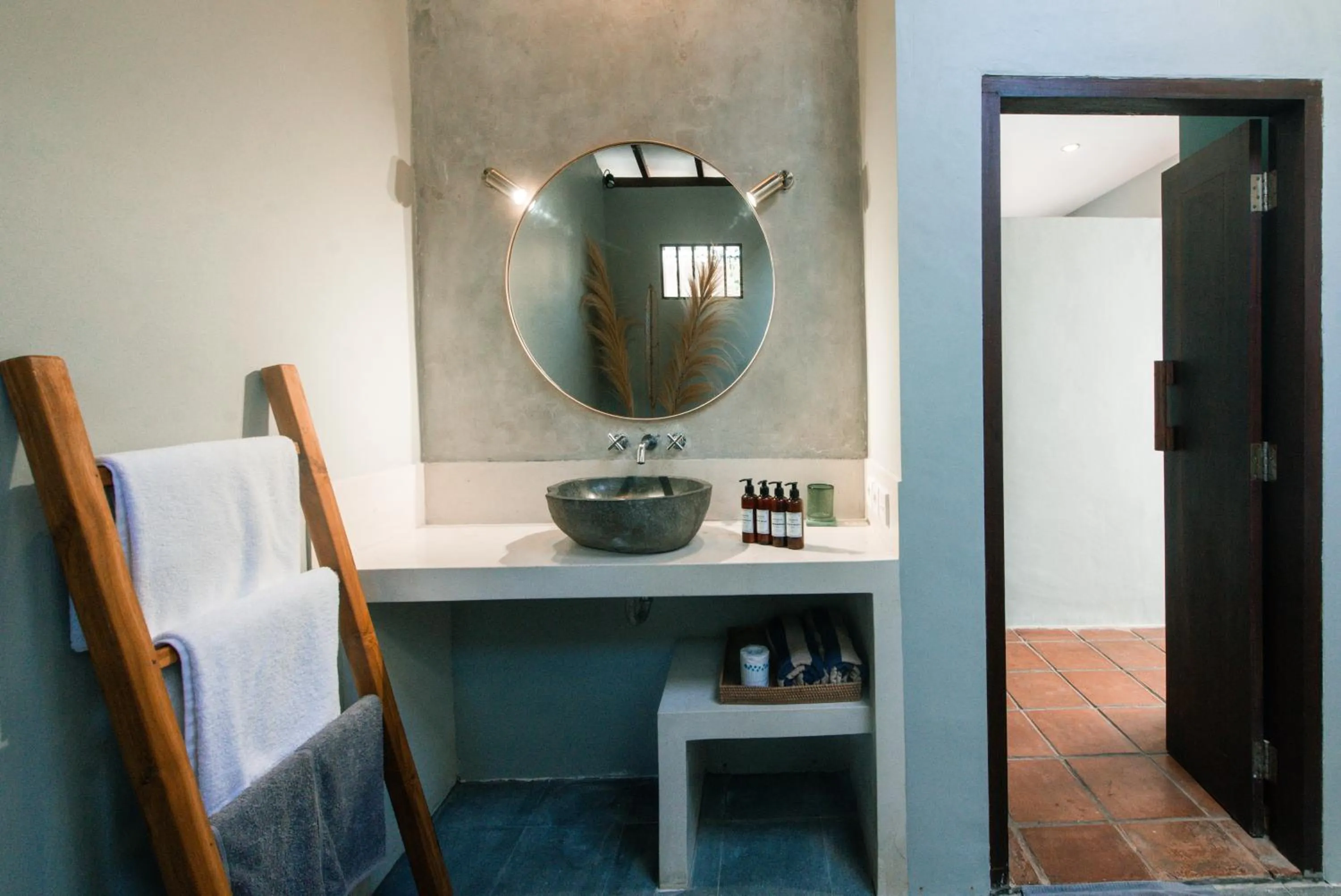 Bathroom, Bed in Coconut Garden Resort