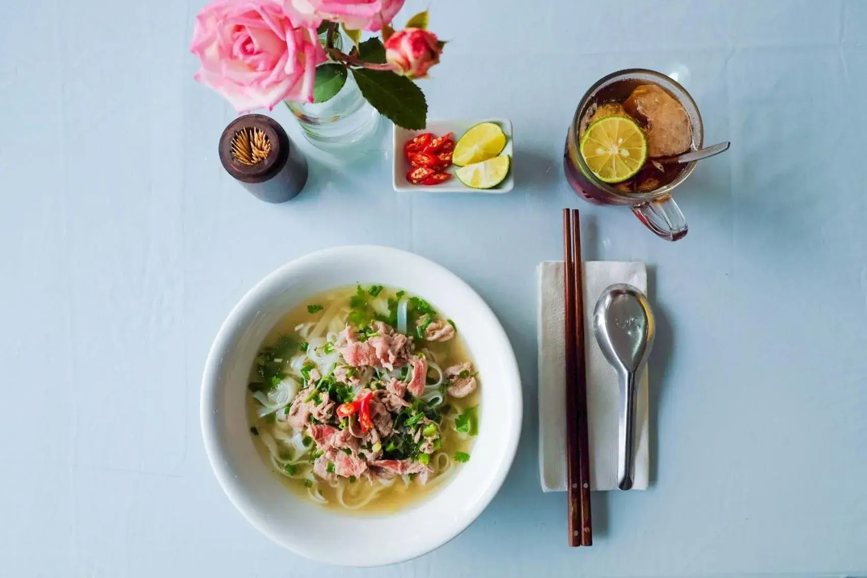 Buffet breakfast in My Lan Hanoi Hotel Buffet breakfast in My Lan Hanoi Hotel