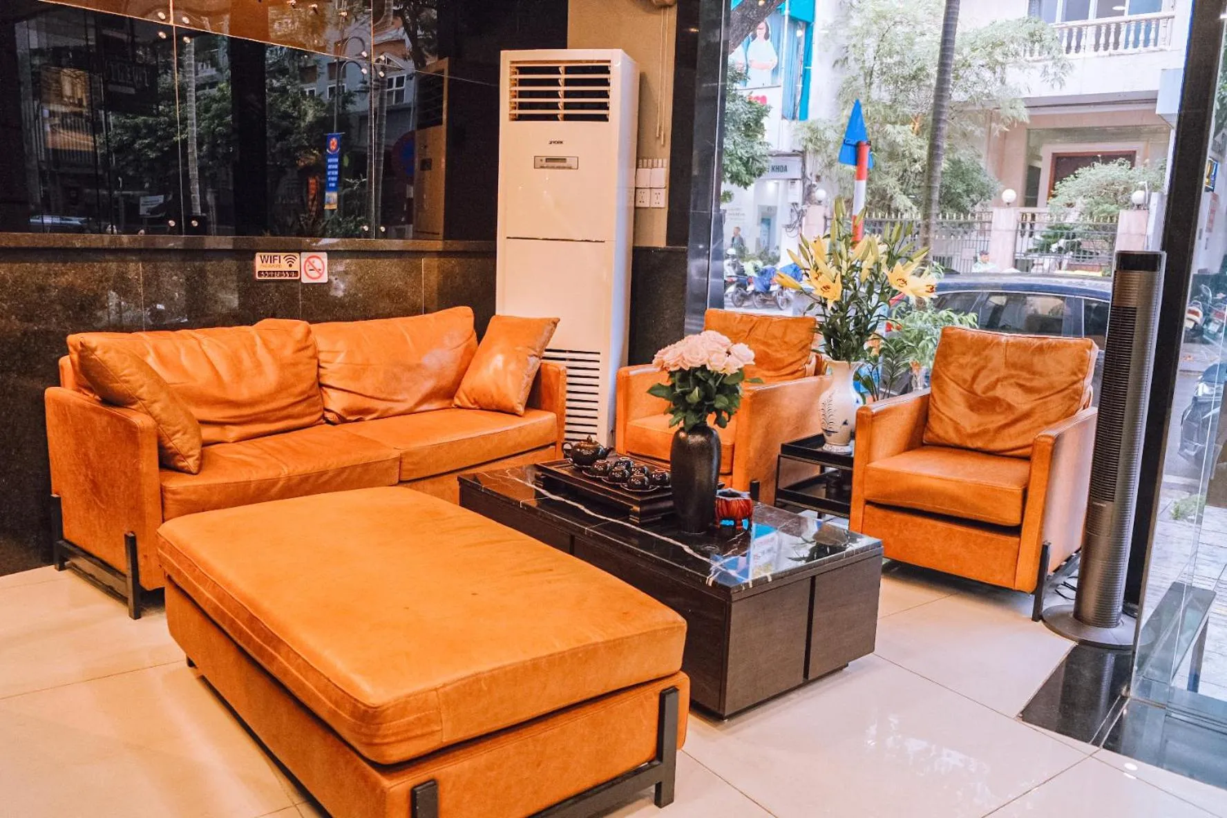 Lobby or reception in My Lan Hanoi Hotel