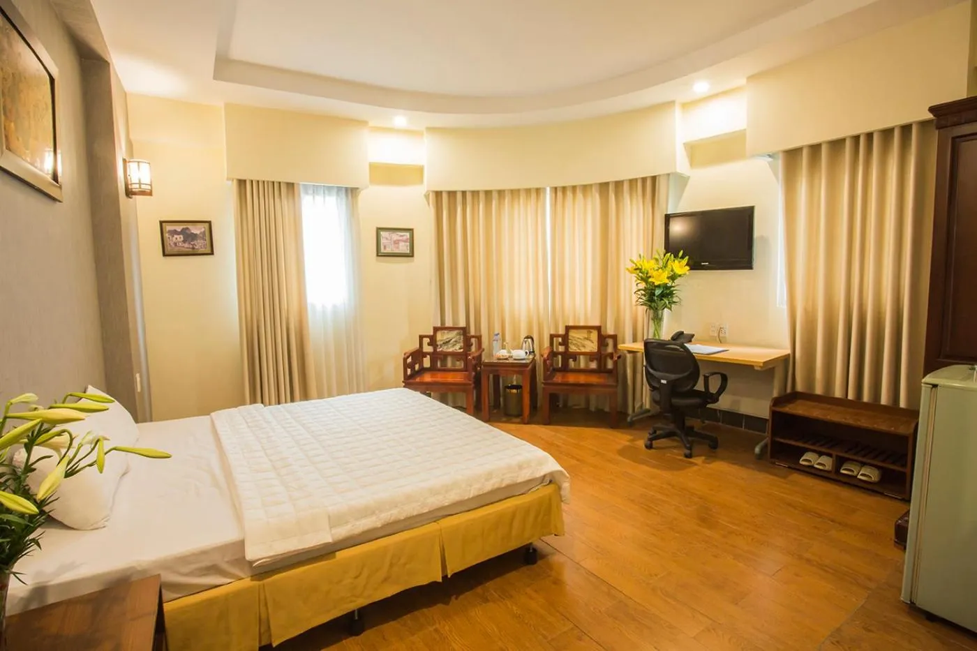 TV and multimedia, Bed in My Lan Hanoi Hotel